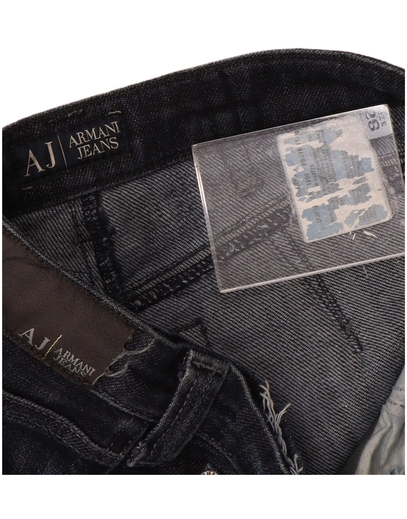 Armani Womens Straight Jeans W26 L32 Navy Blue Cotton - Image 4