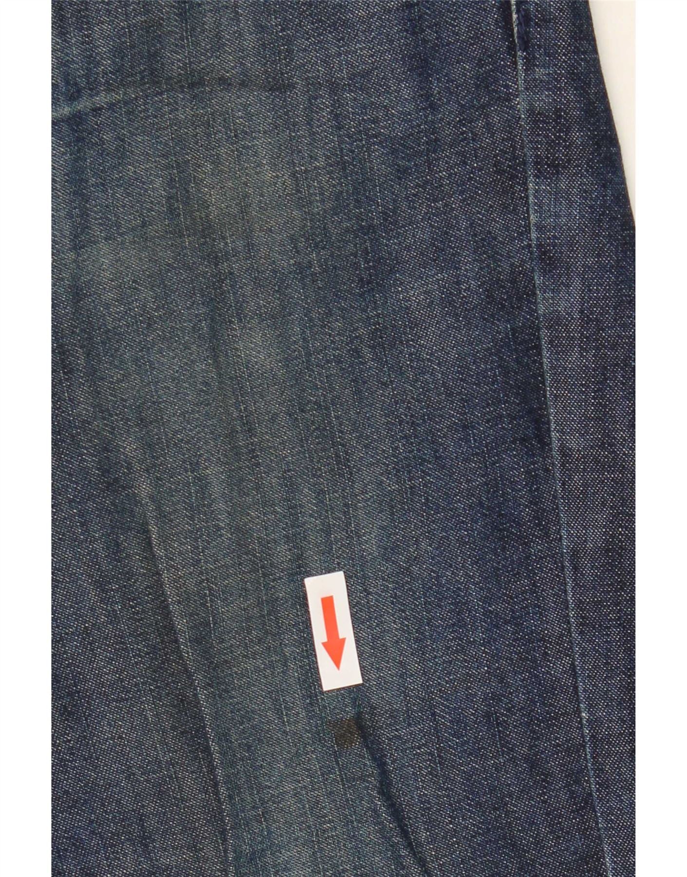Armani Womens Straight Jeans W36 L26 Navy Blue Cotton - Image 3