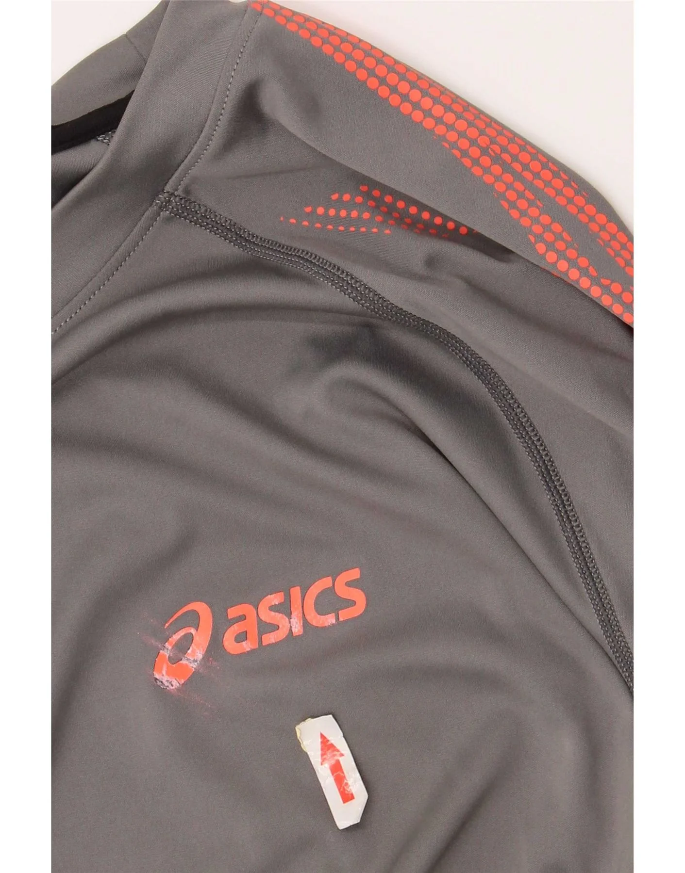 Asics Mens Graphic T-Shirt Top XL Grey Polyester Sports - Image 3