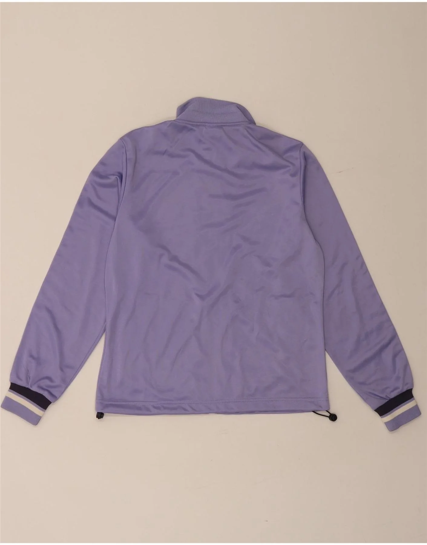 Asics Womens Graphic Tracksuit Top Jacket UK 12 Medium Purple Polyester - Image 2