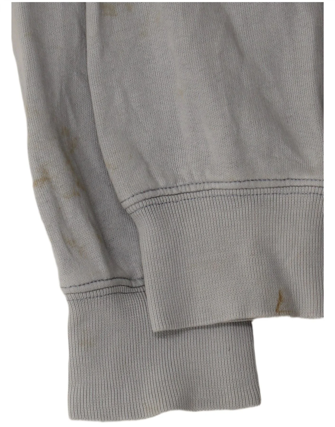 Asics Womens Zip Hoodie Sweater UK 16 Large Grey Cotton - Image 4