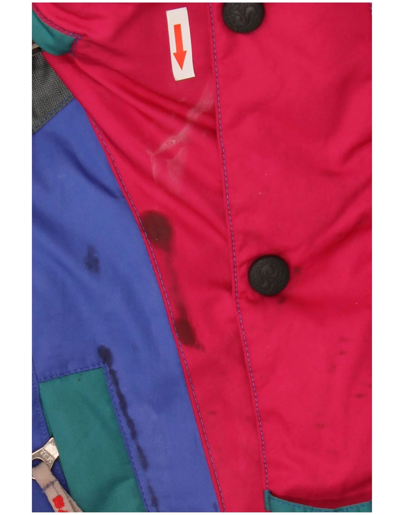 Bailo Mens Hooded Anorak Ski Jacket UK 36 Small Multicoloured Colourblock - Image 6