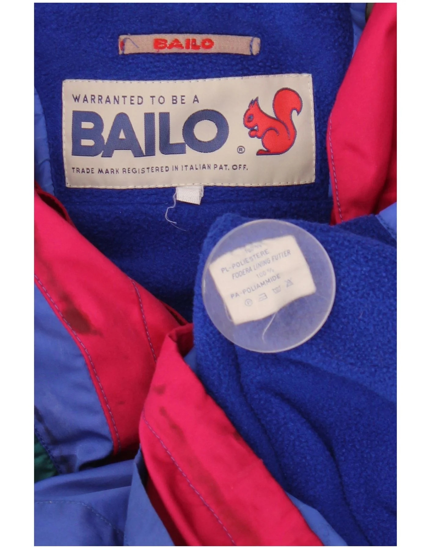 Bailo Mens Hooded Anorak Ski Jacket UK 36 Small Multicoloured Colourblock - Image 8