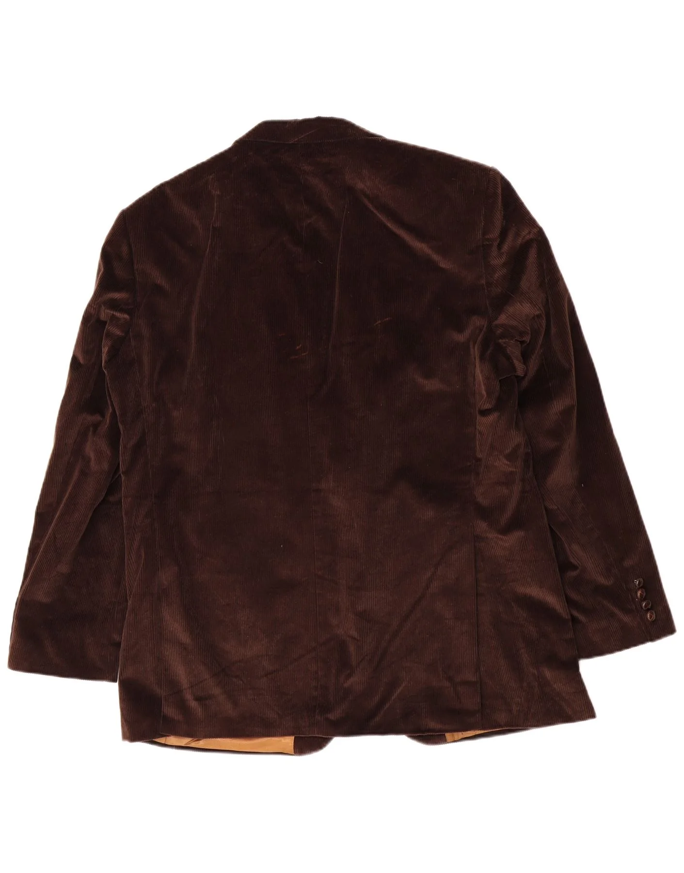 Barbour Mens 2 Button Corduroy Blazer Jacket IT 56 3XL Brown Cotton - Image 2