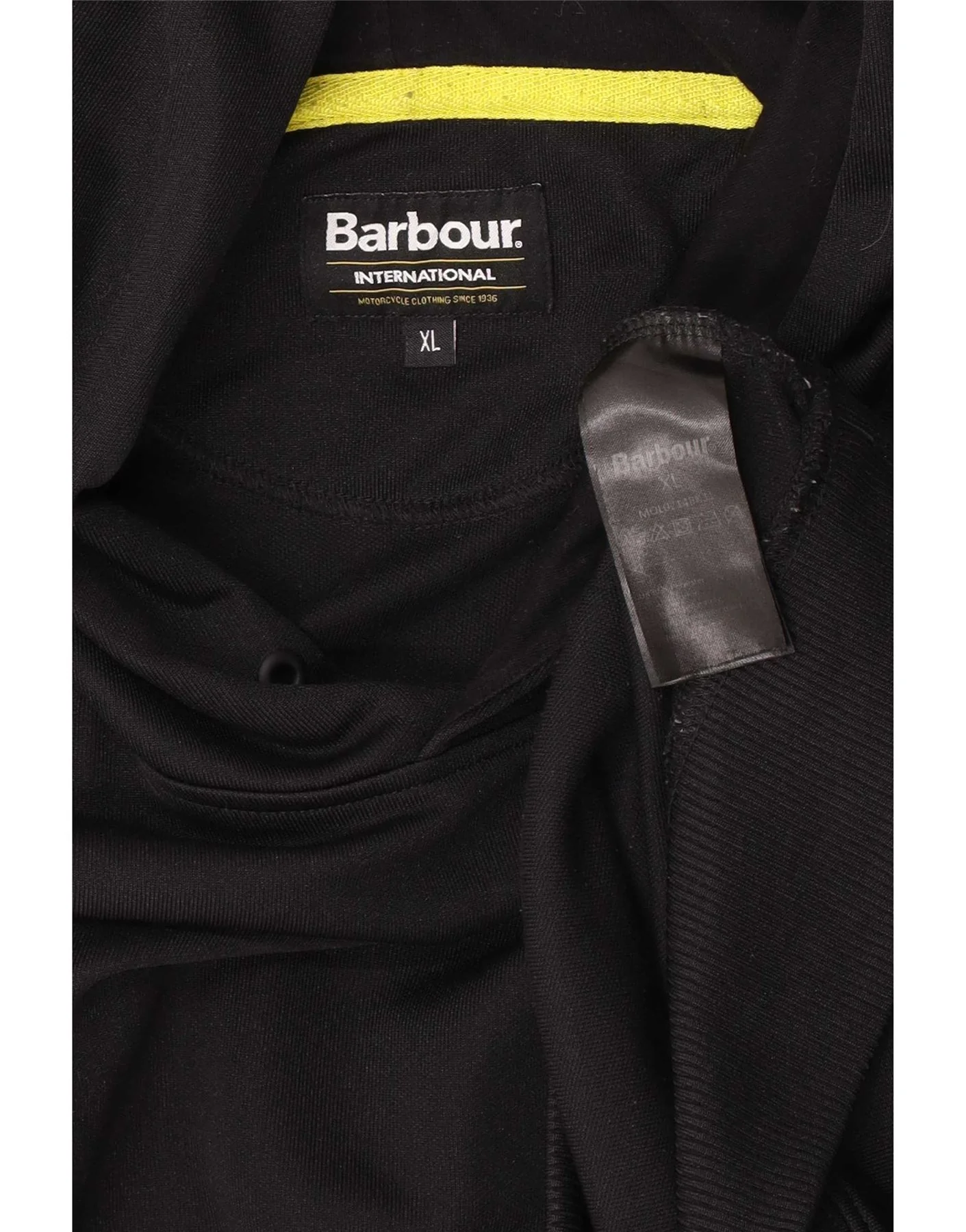 Barbour Mens Hoodie Jumper XL Black Polyester - Image 3