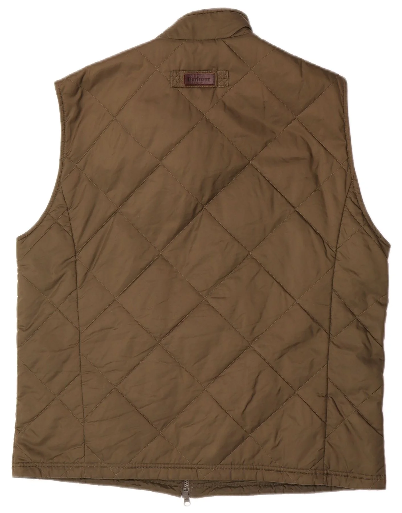 Barbour Mens Quilted Gilet UK 42 XL Khaki Polyamide - Image 2