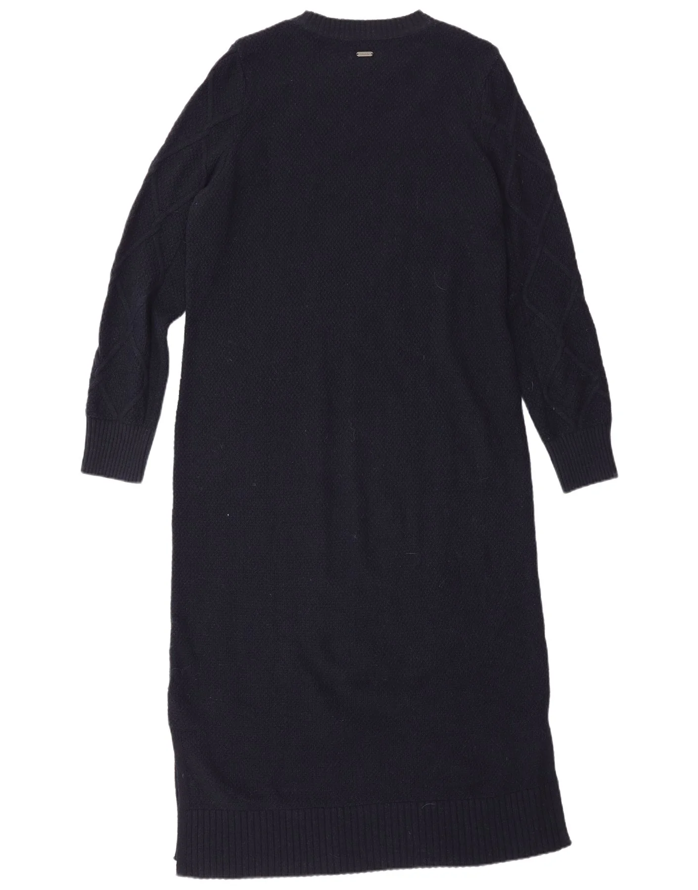 Barbour Womens Long Sleeve Jumper Dress UK 12 Medium Navy Blue Classic - Image 2