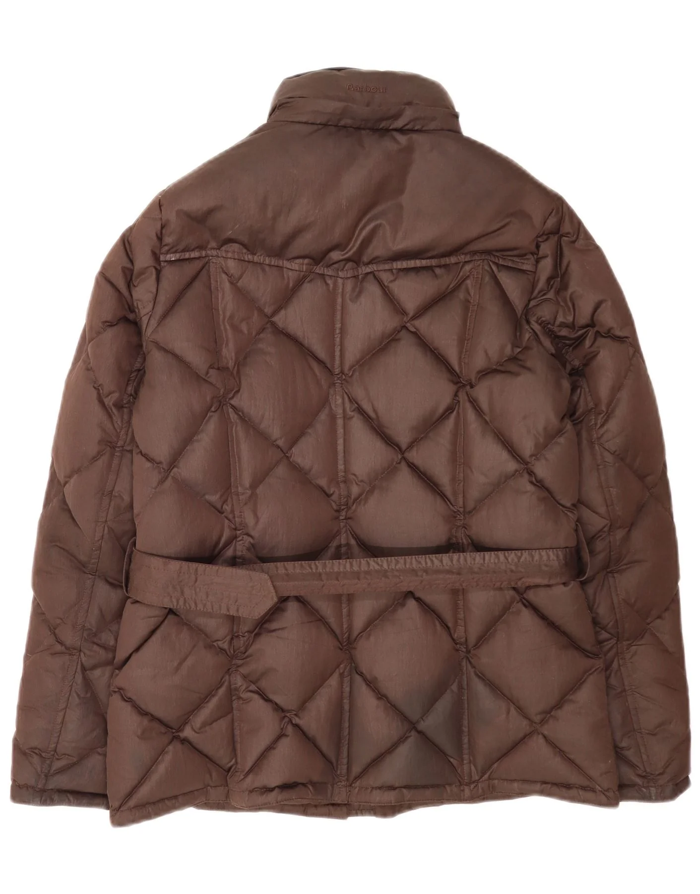 Barbour Womens Padded Jacket UK 12 Medium Brown Polyester - Image 2