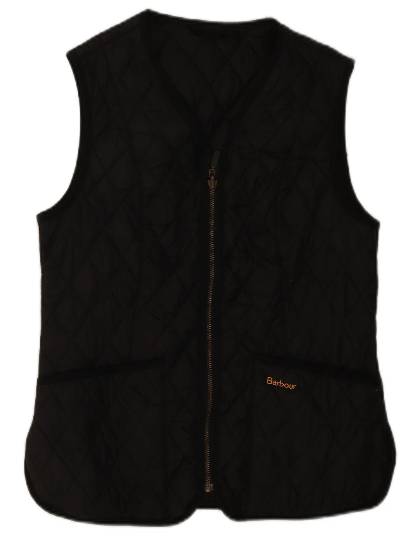 Barbour Womens Quilted Gilet UK 12 Medium Black