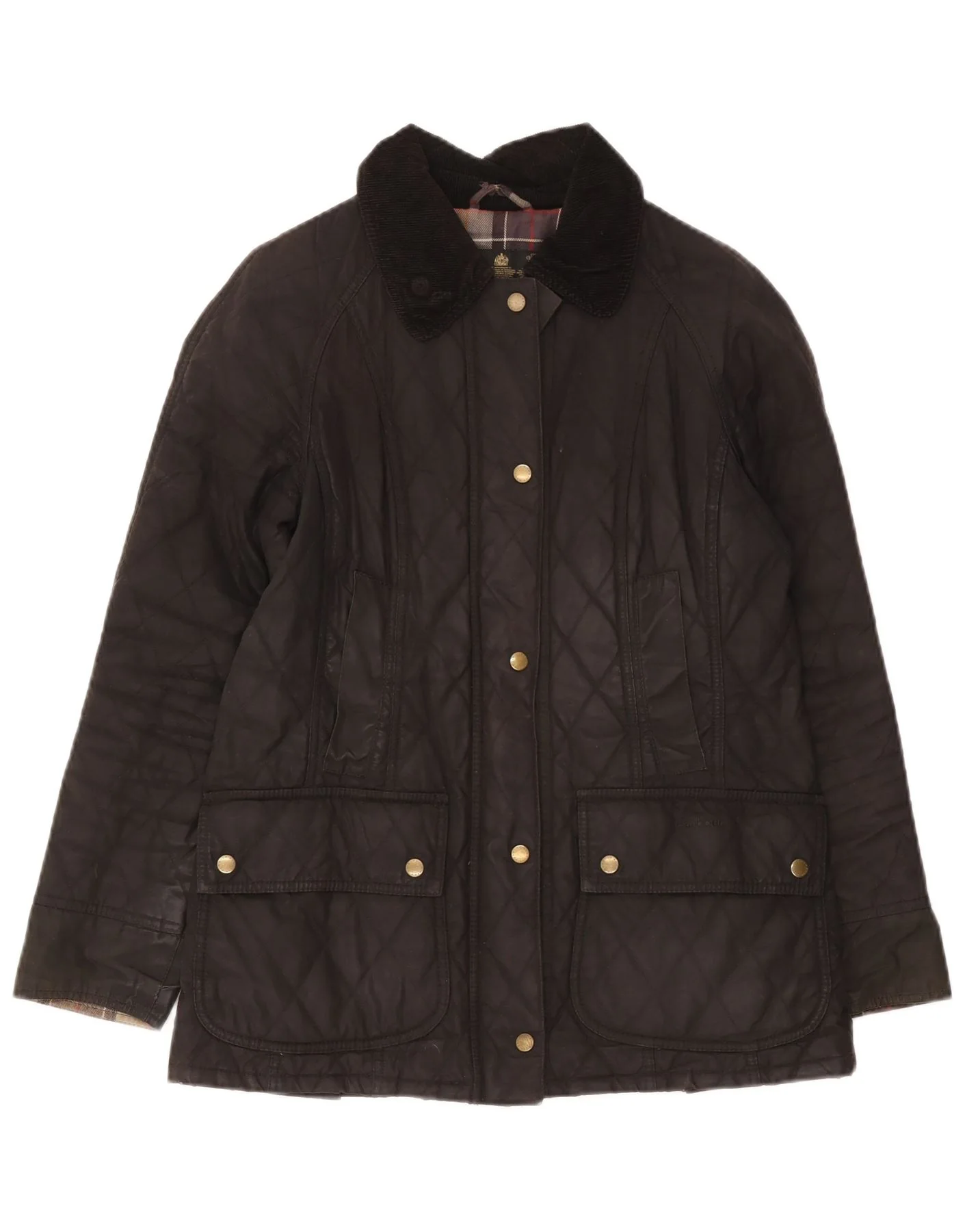 Barbour Womens Quilted Jacket UK 10 Small Black