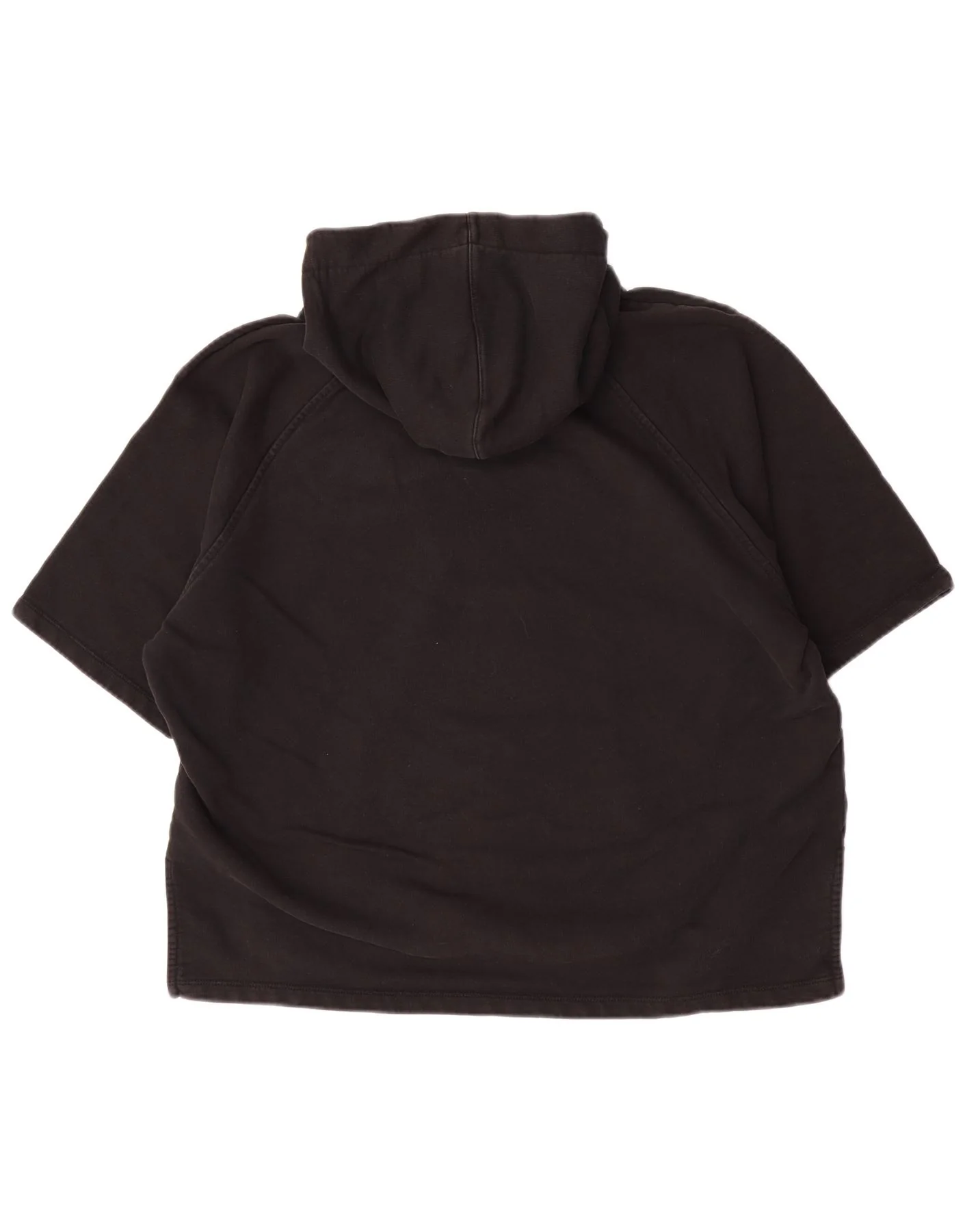 Barbour Womens Short Sleeve Oversized Hoodie Jumper UK 14 Large Black - Image 2