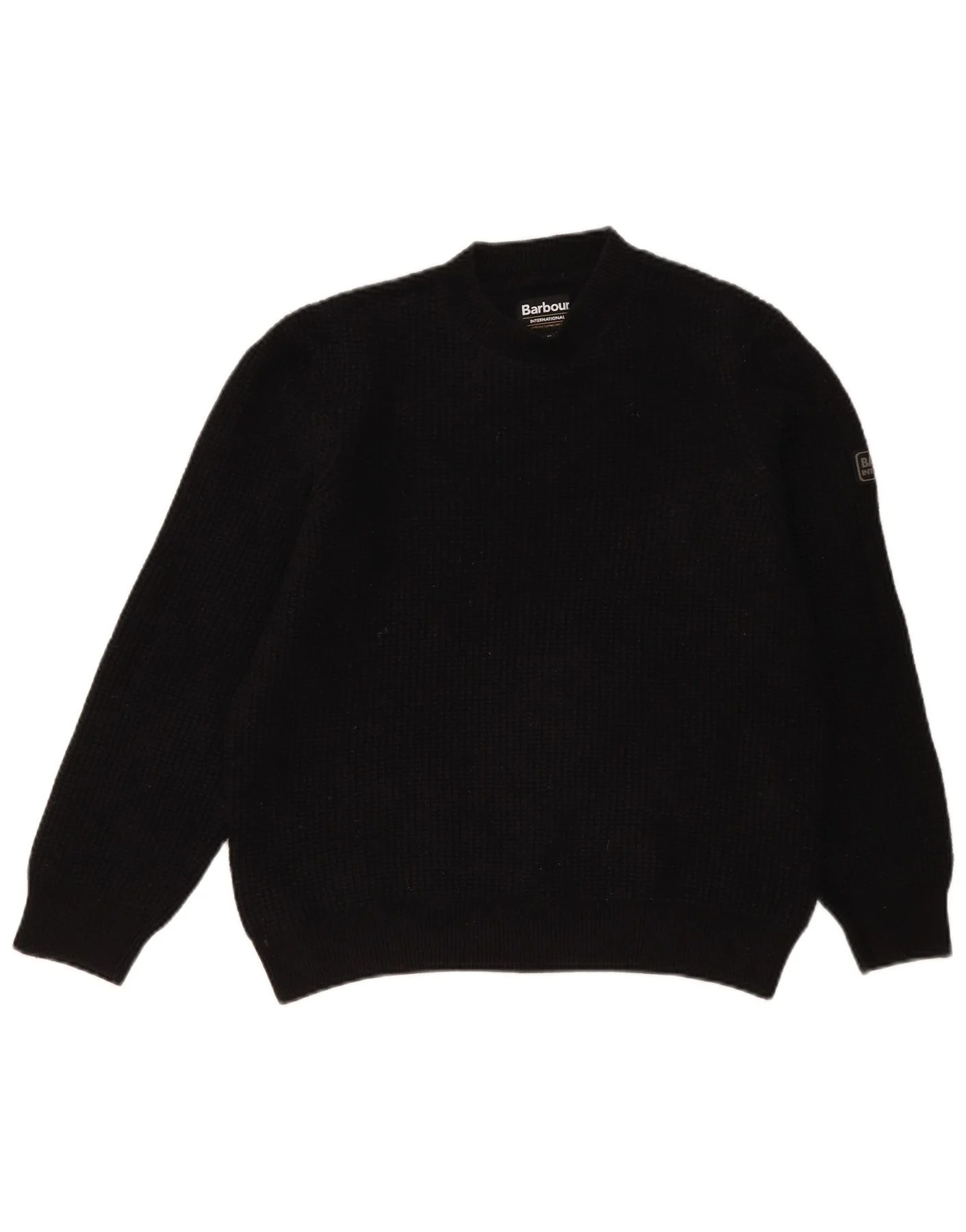 Barbour Womens Turtle Neck Jumper Sweater Medium Black Wool