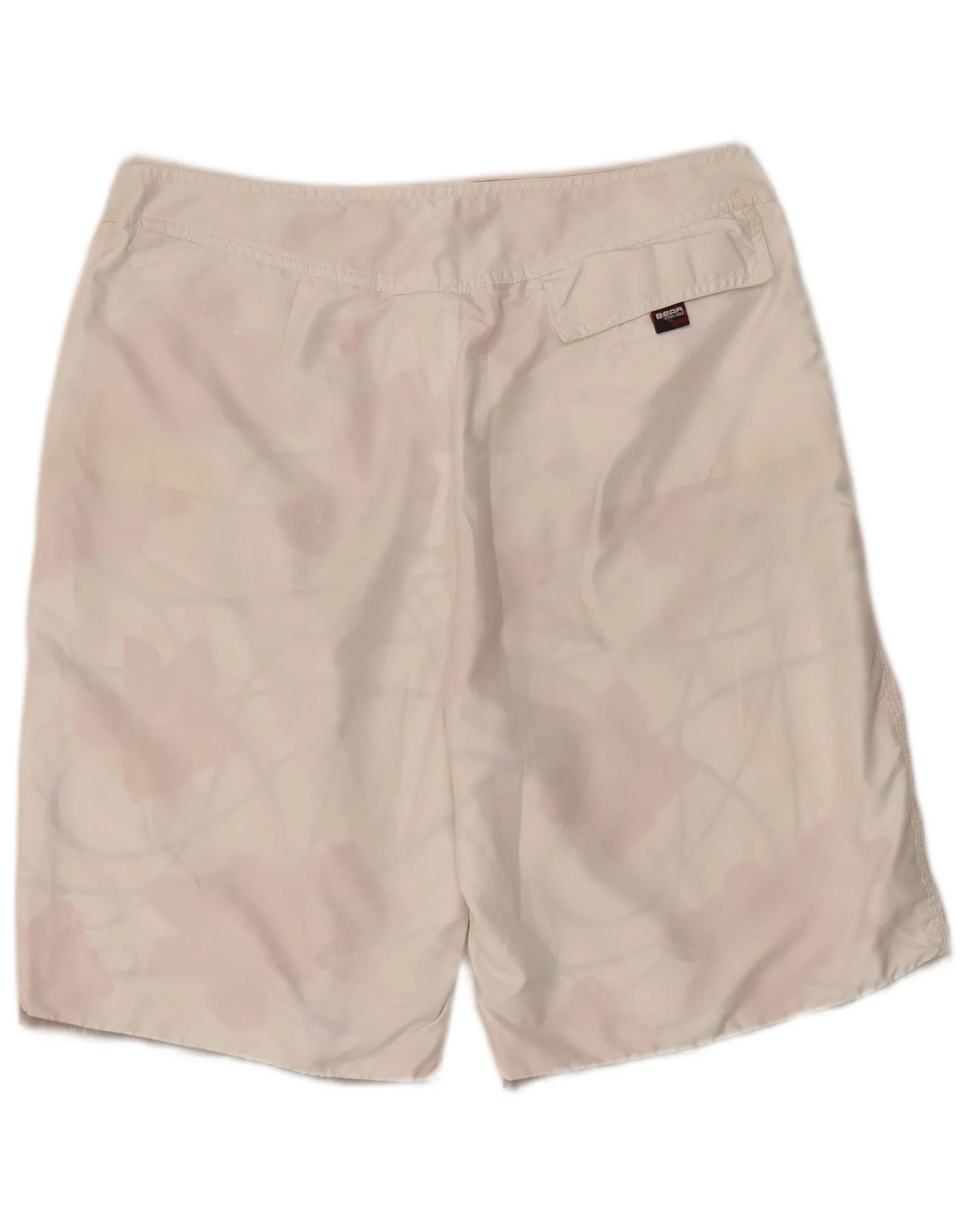 Bear Mens Reversible Swimming Shorts Medium White Polyester - Image 2