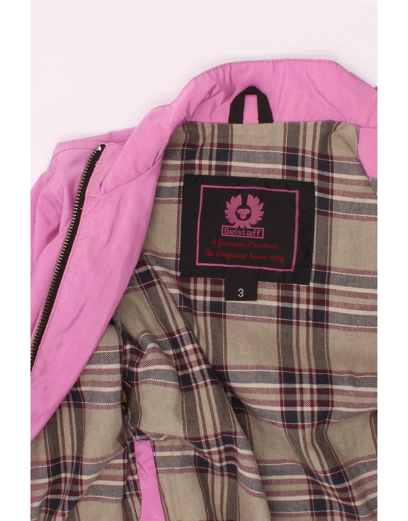 Belstaff Girls Bomber Jacket 2-3 Years Pink Nylon - Image 6