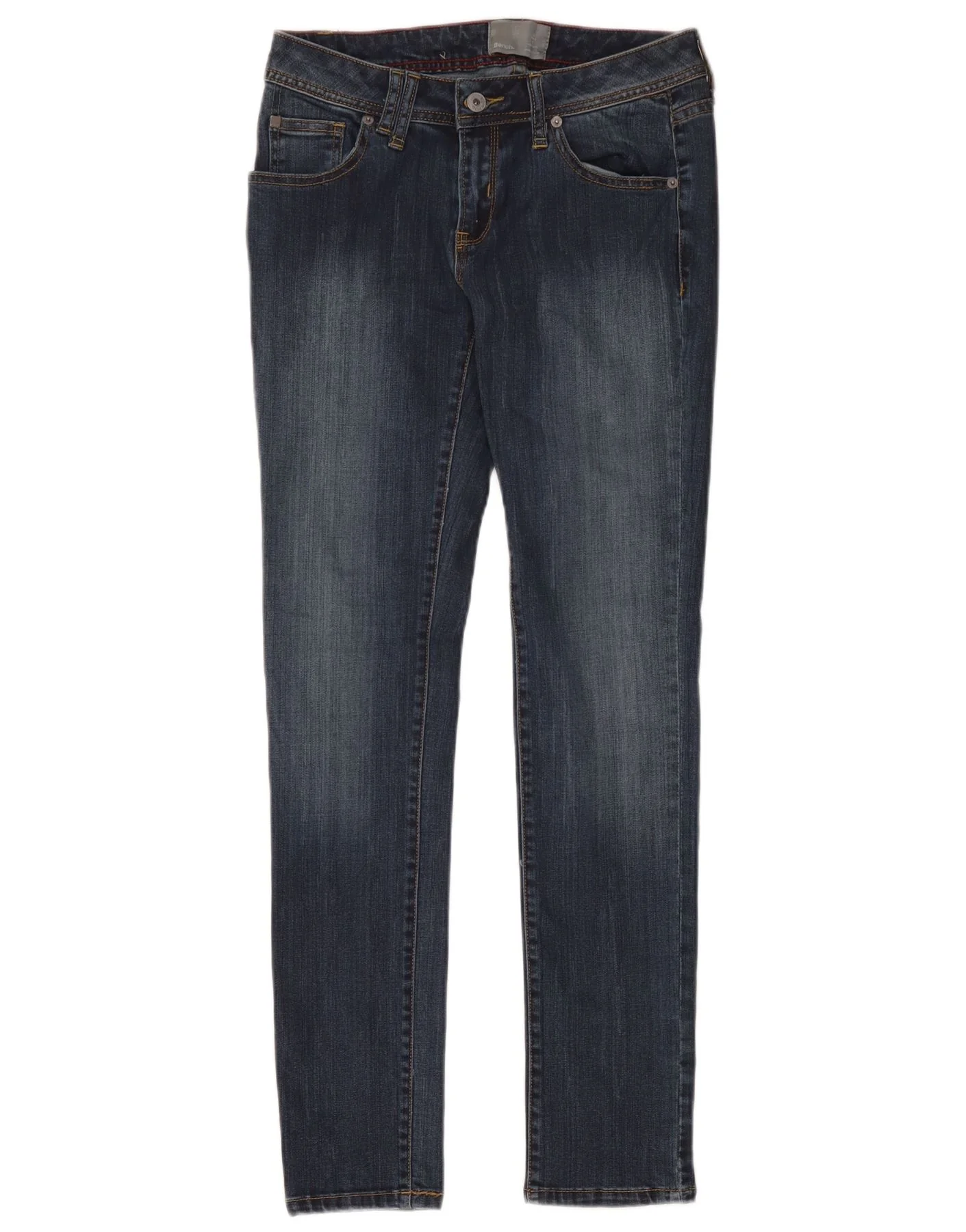 Bench Womens Skinny Jeans W28 L32 Navy Blue Cotton