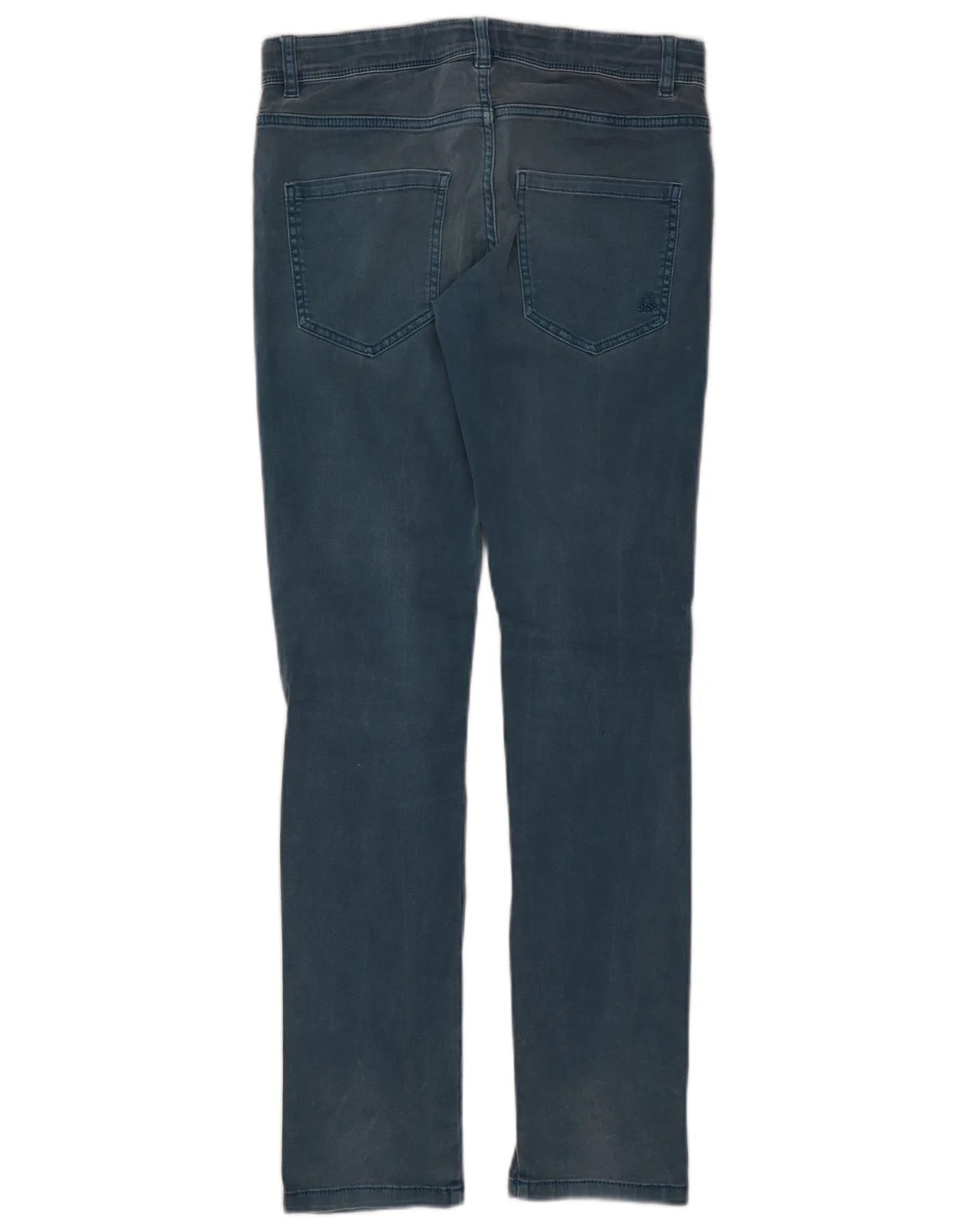 Benetton Boys Slim Jeans 15-16 Years W30 L31 Blue - Image 2