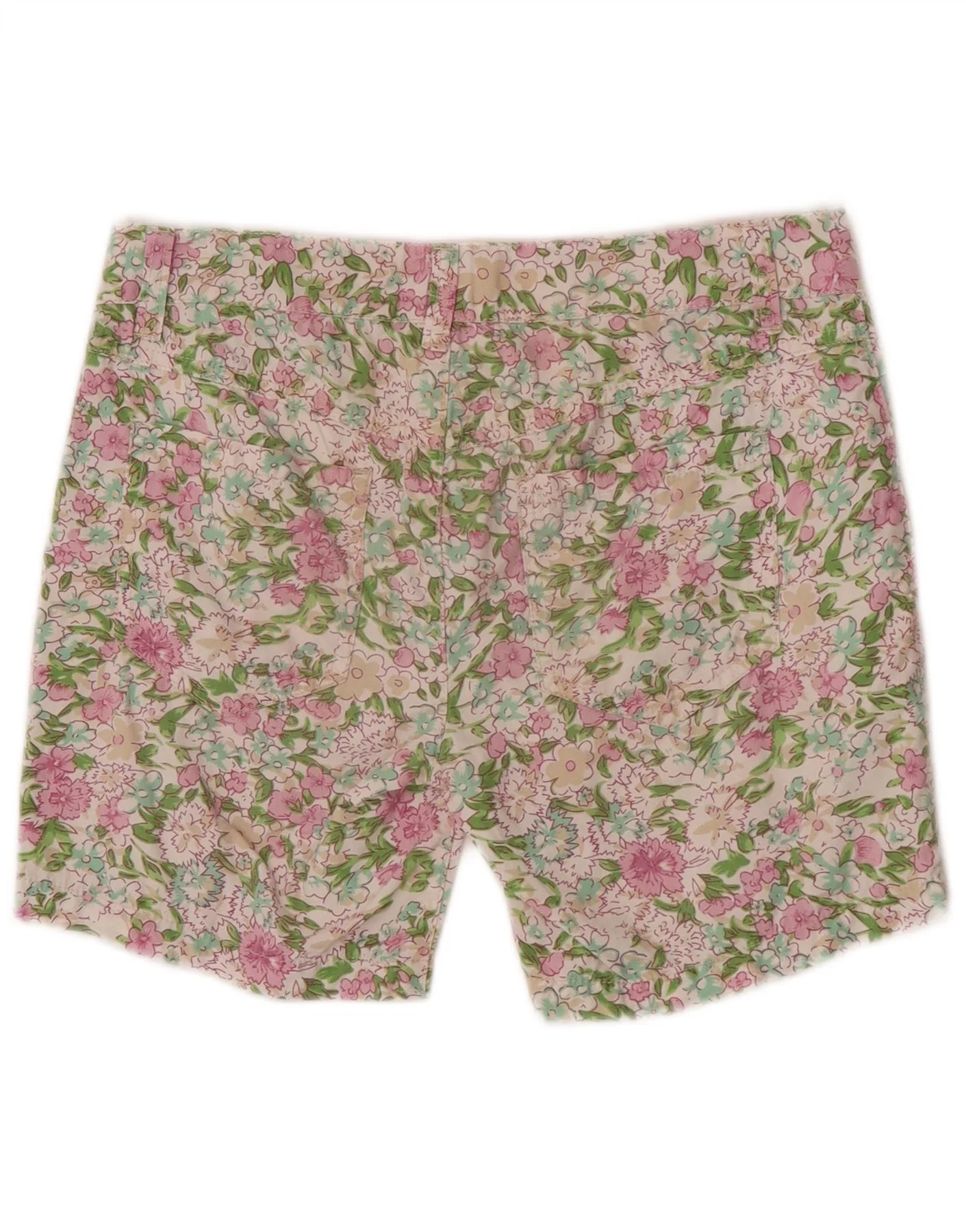 Benetton Girls Casual Shorts 11-12 Years 2XL W29 Multicoloured Floral - Image 2