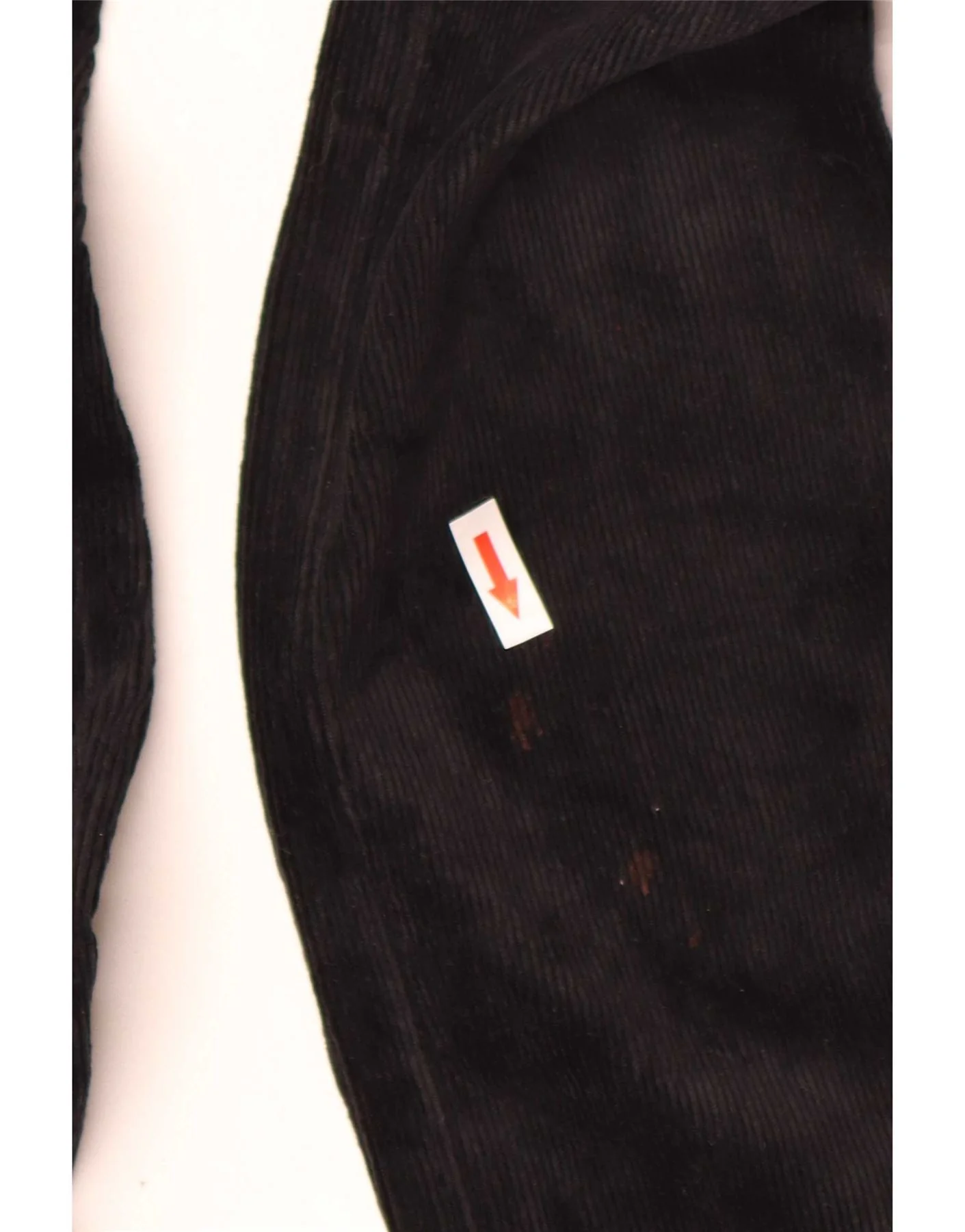Benetton Girls Skinny Corduroy Trousers 9-10 Years W24 L27 Black - Image 3