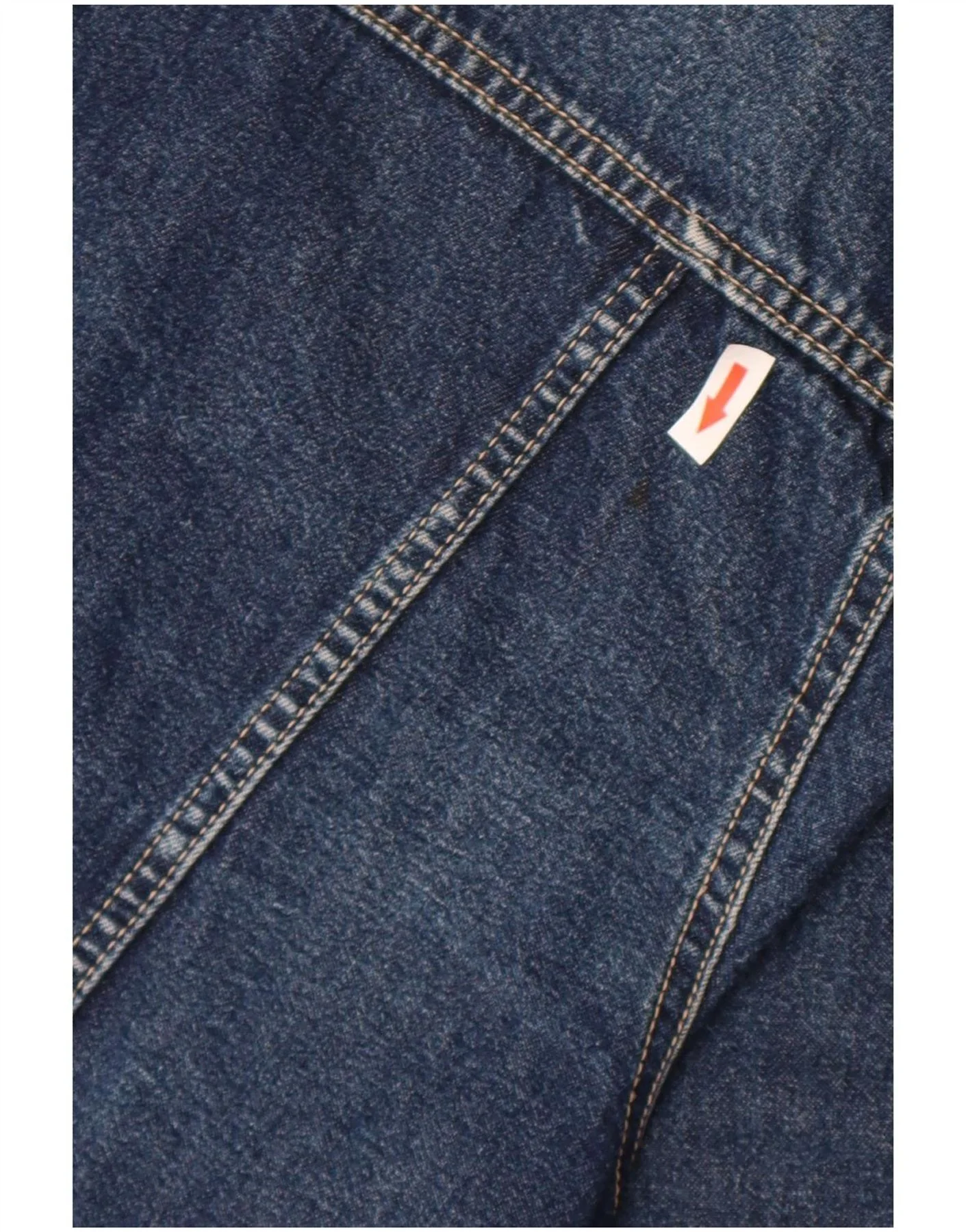 Benetton Mens Denim Jacket UK 42 XL Blue Cotton - Image 3