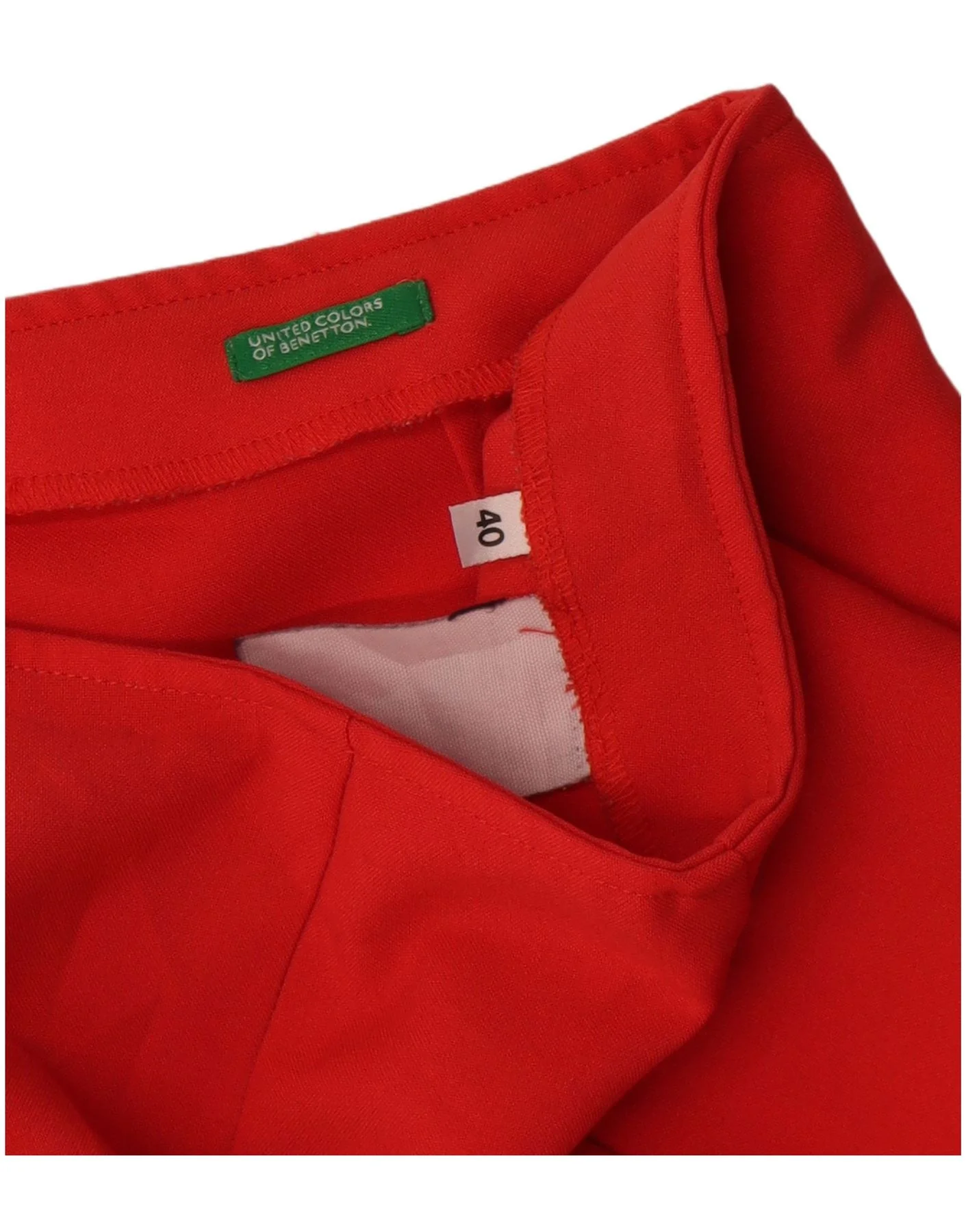 Benetton Womens Hot Pants IT 40 Small W26 Red - Image 3