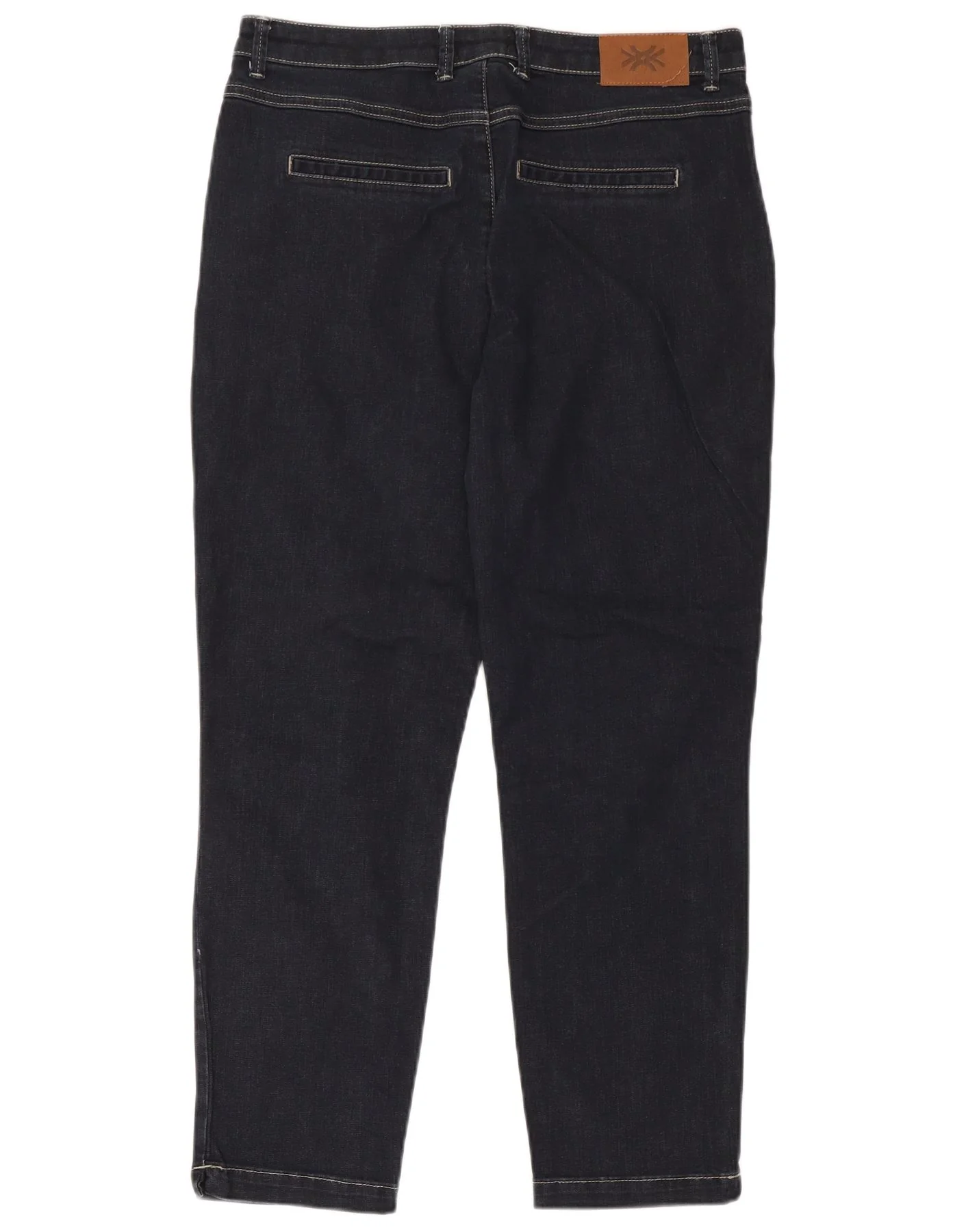 Benetton Womens Scarlett-Chino Tapered Jeans W34 L27 Navy Blue - Image 2