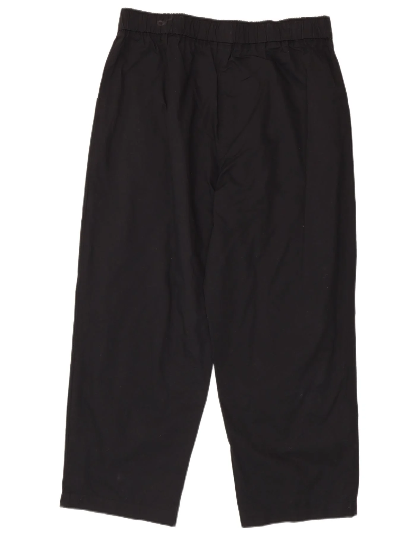 Benetton Womens Straight Casual Trousers W34 L26 Black - Image 2