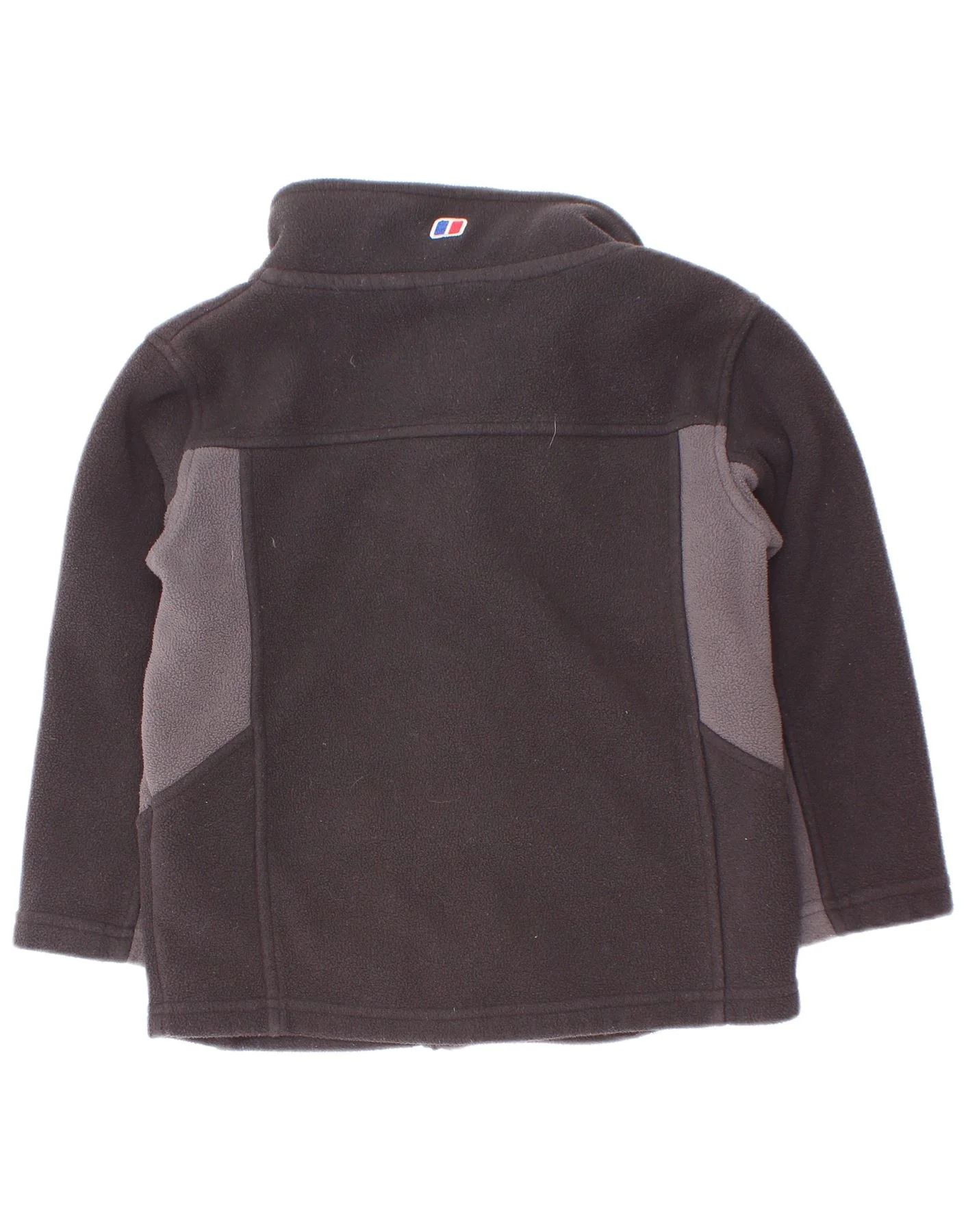 Bergans Boys Fleece Jacket 5-6 Years Black Colourblock Polyester - Image 2