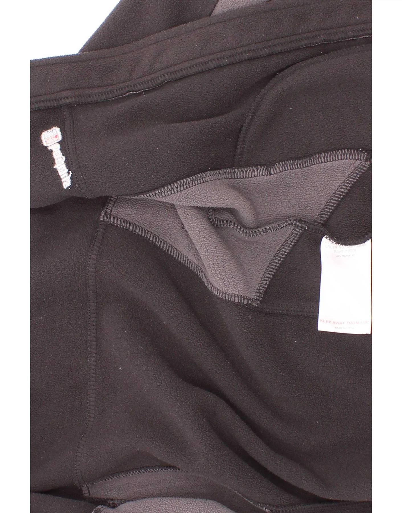 Bergans Boys Fleece Jacket 5-6 Years Black Colourblock Polyester - Image 3