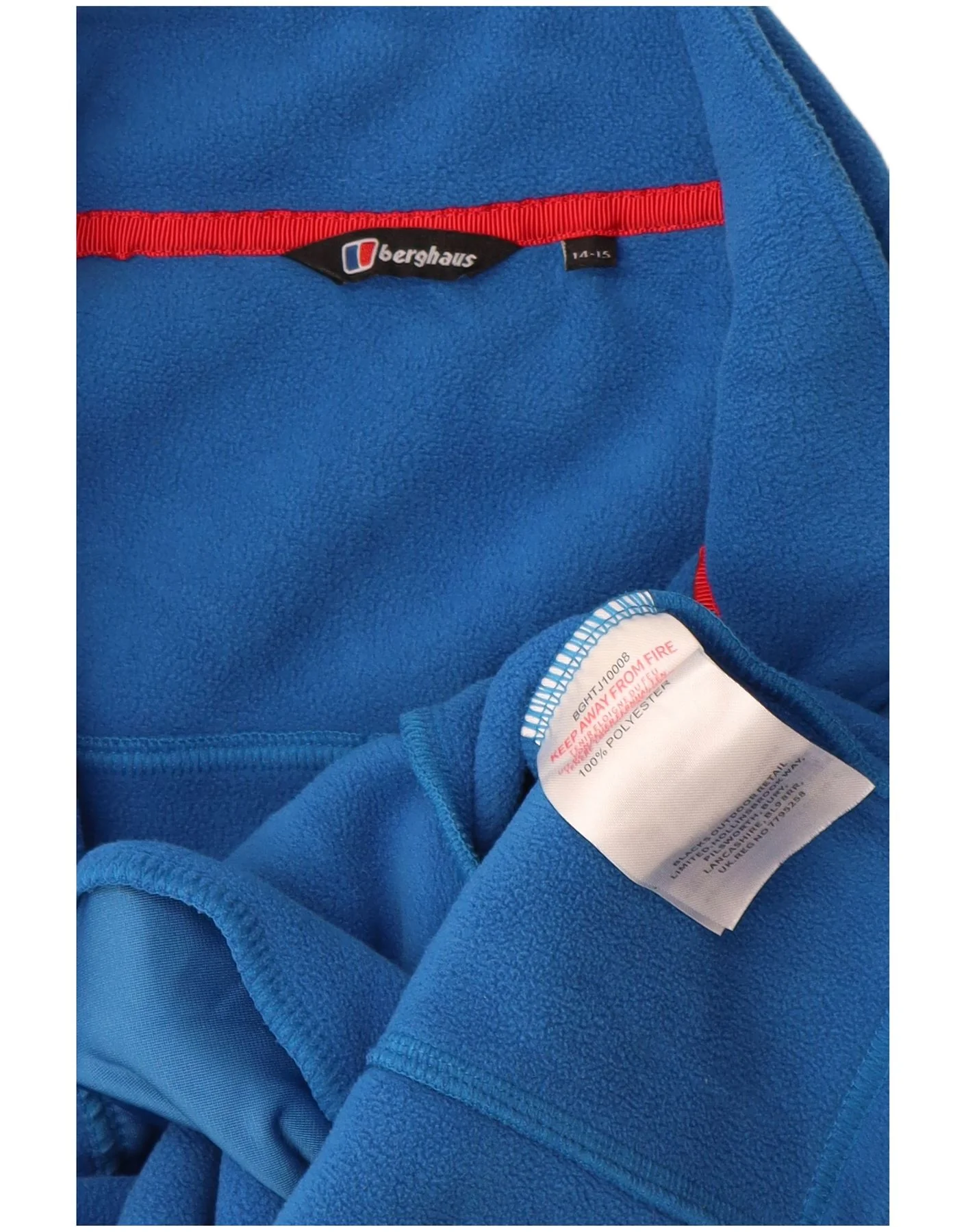 Berghaus Boys Fleece Jacket 14-15 Years Blue Colourblock Polyester - Image 3