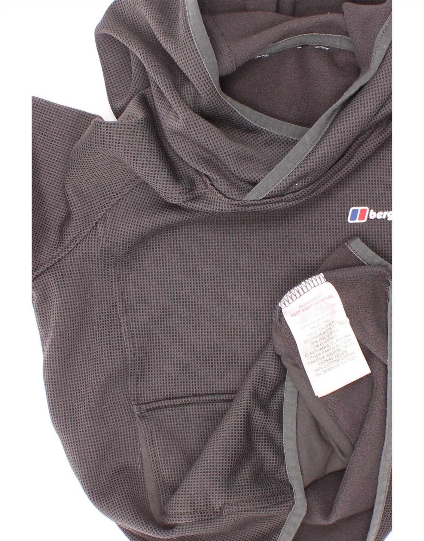 Berghaus Boys Hoodie Jumper 9-10 Years Grey Spotted Polyester - Image 4
