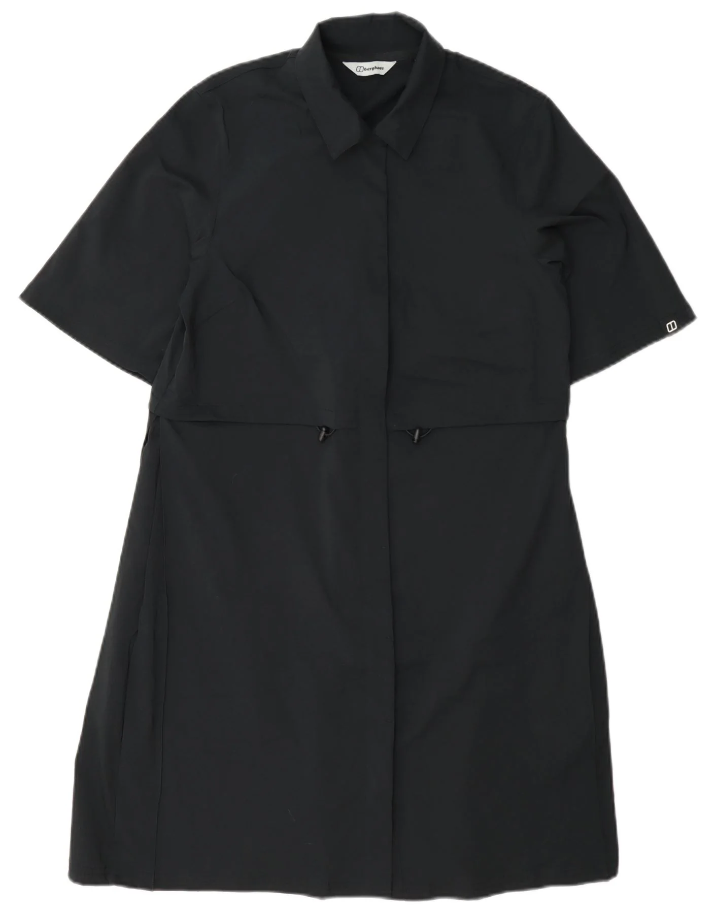 Berghaus Womens Short Sleeves Shirt Dress UK 8 Small Navy Blue