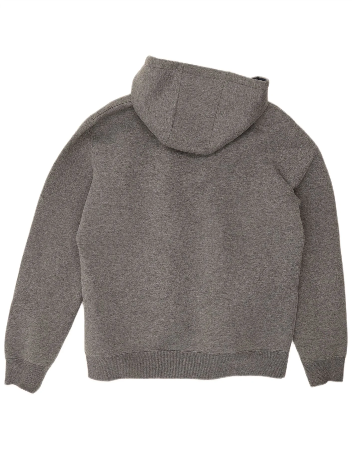 Best Company Mens Hooded Regular Fit Zip Hoodie Sweater XL Grey Nylon - Image 2