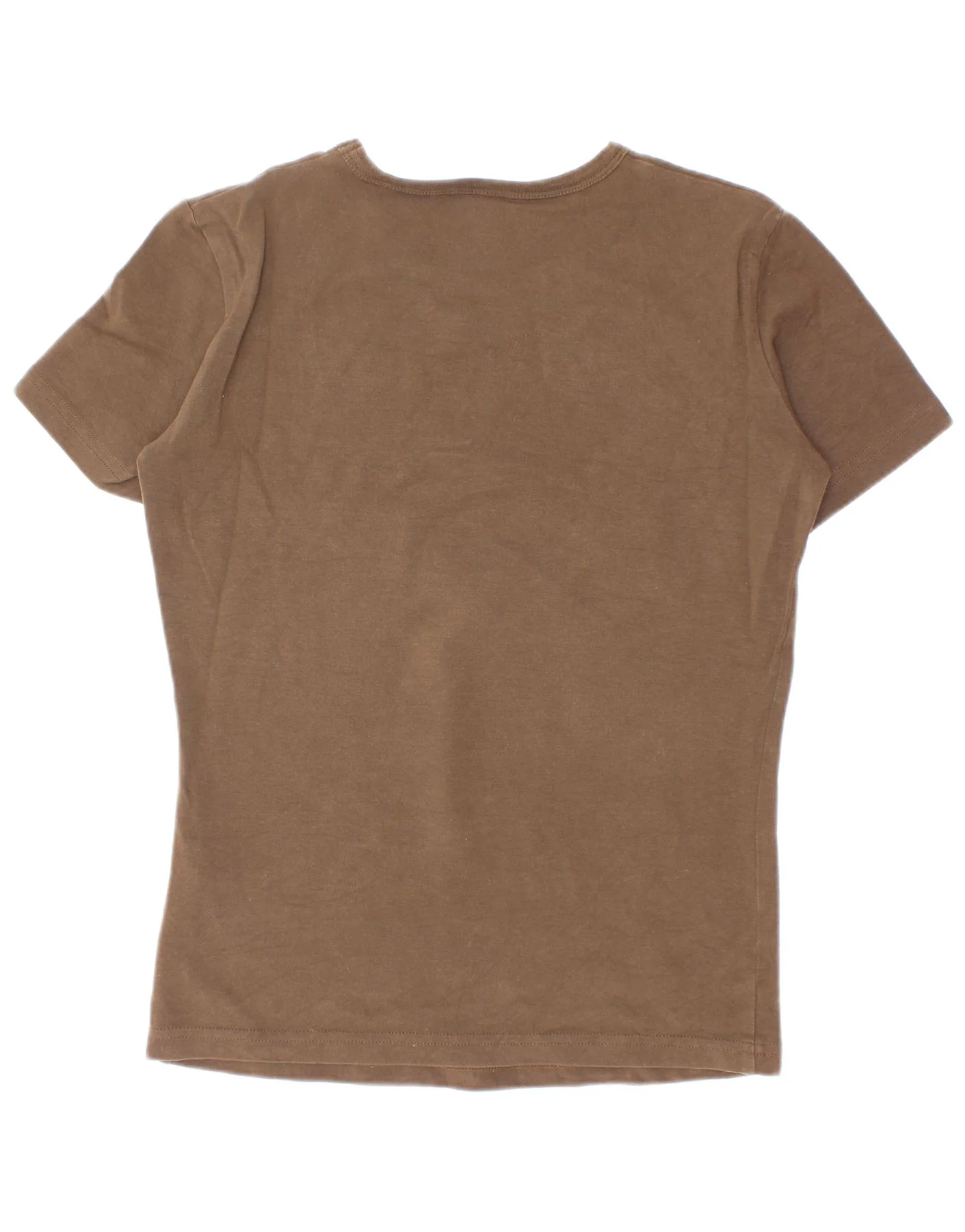 Bikkembergs Boys Graphic T-Shirt Top 11-12 Years Small Khaki Cotton - Image 2
