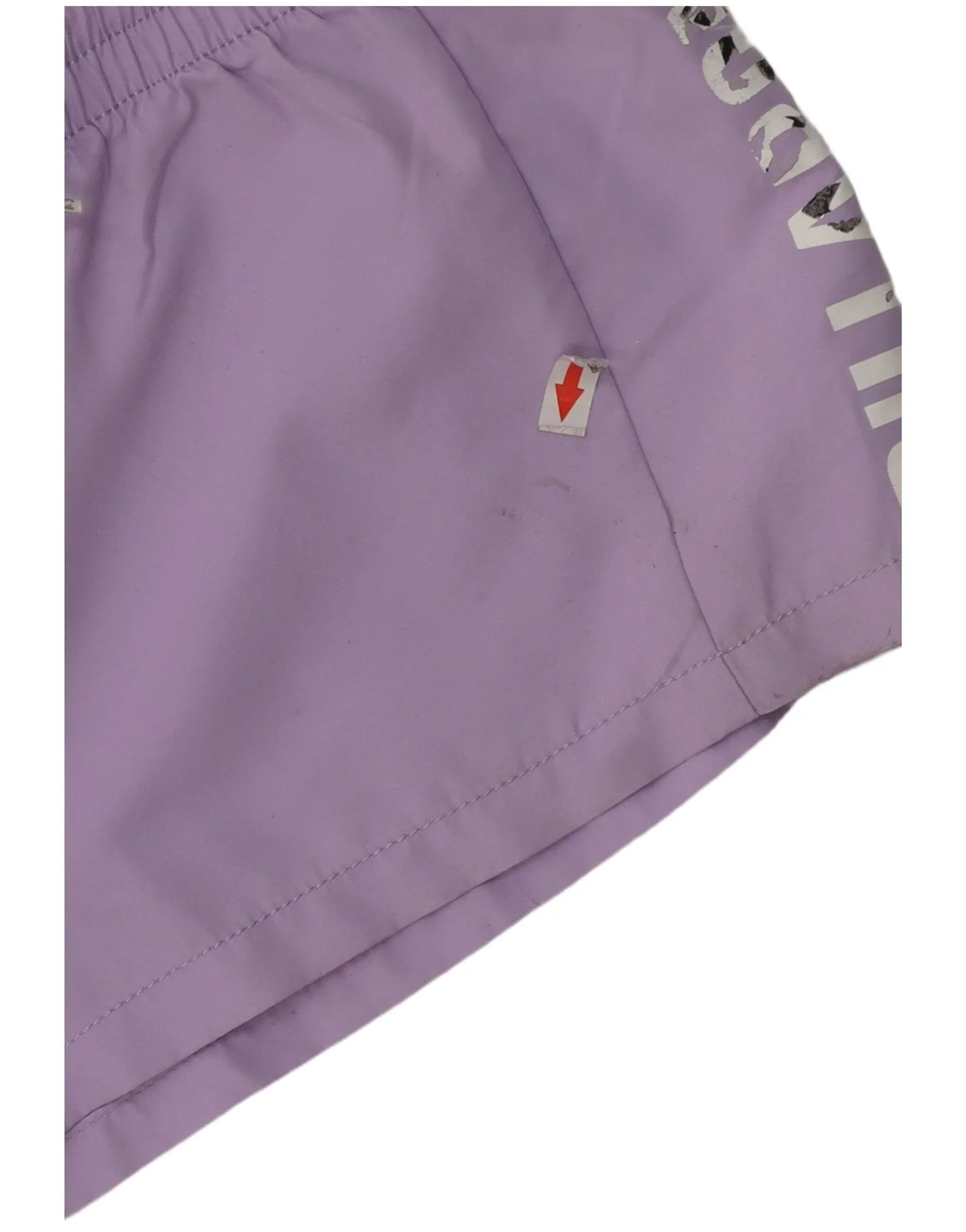 Billabong Girls Graphic Sport Shorts 9-10 Years Purple Polyester - Image 3