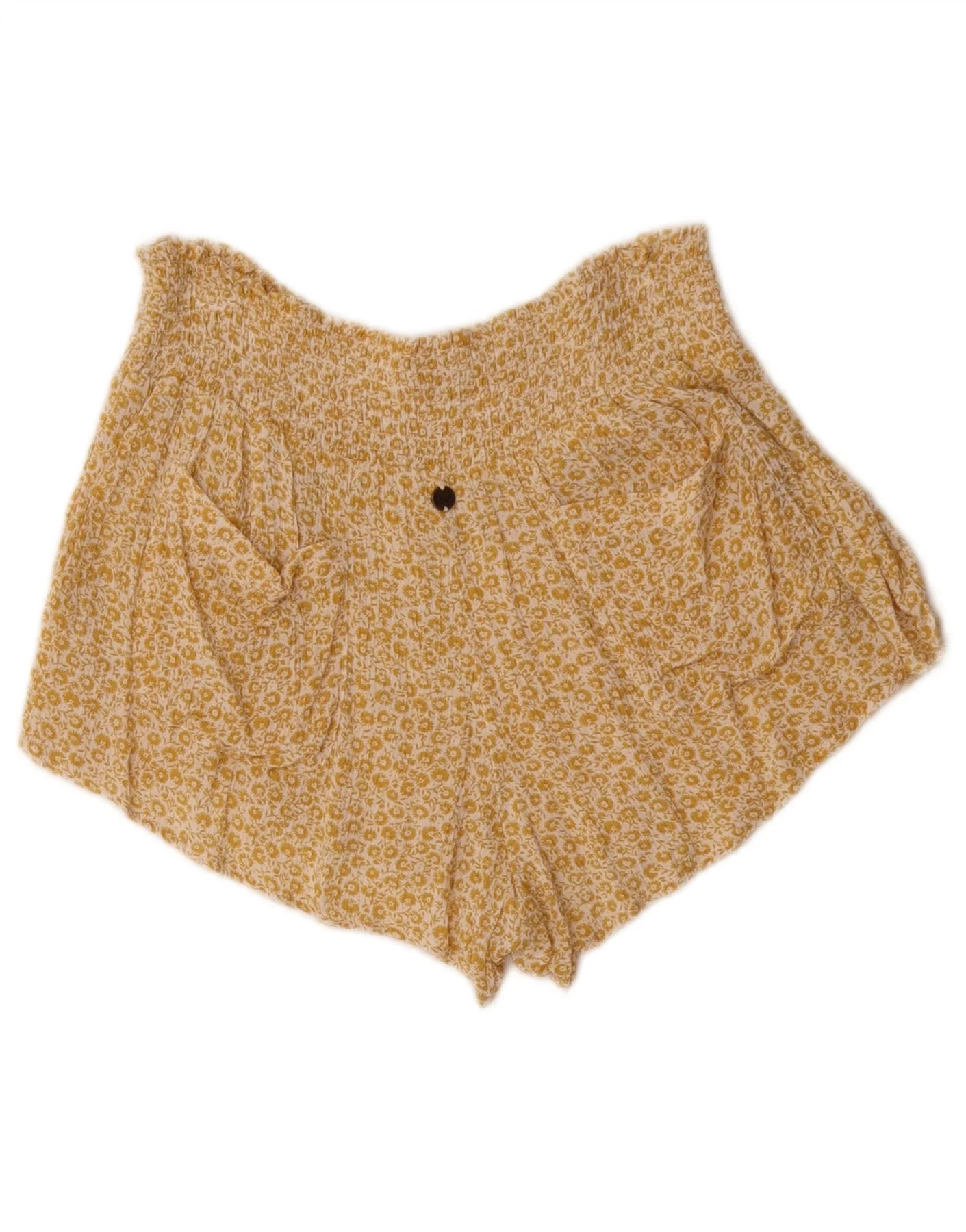 Billabong Womens Pegged Hot Pants Large W32 Yellow Floral - Image 2