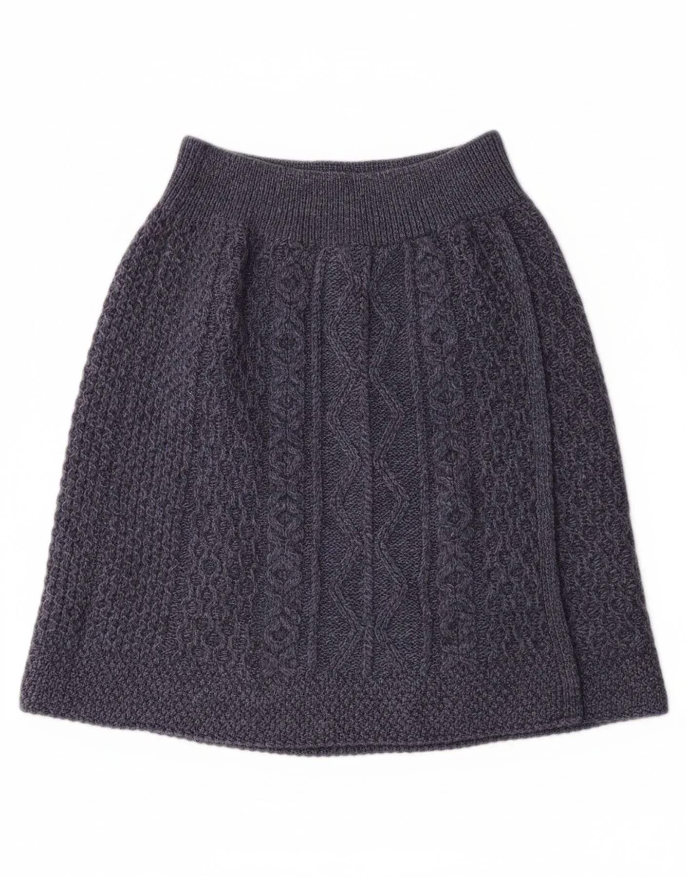 BLARNEY WOOLEN MILLS Womens High Waist A-Line Skirt Large W30  Navy Blue