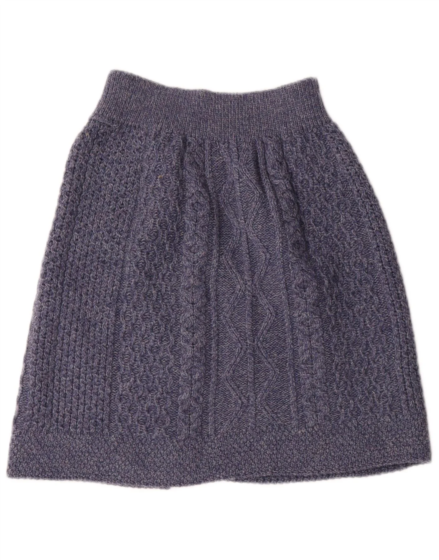 BLARNEY WOOLEN MILLS Womens High Waist A-Line Skirt Large W30  Navy Blue - Image 4