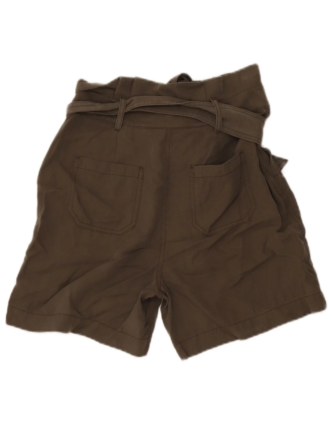 Boden Womens Casual Shorts UK 8 Small W30 Khaki Lyocell - Image 2