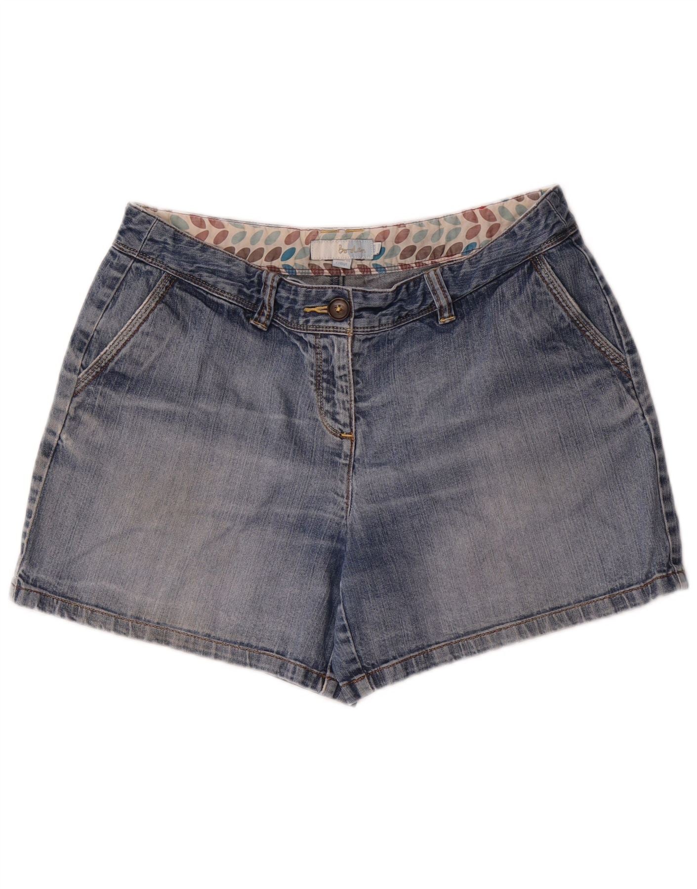 Boden Womens Denim Shorts UK 14 Large W34 Blue Cotton