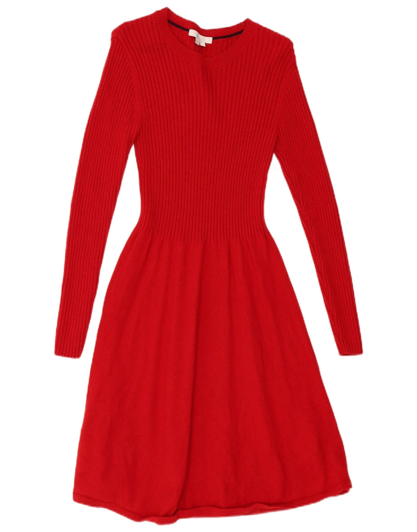 Boden Womens Long Sleeve Jumper Dress UK 10 Small Red Viscose