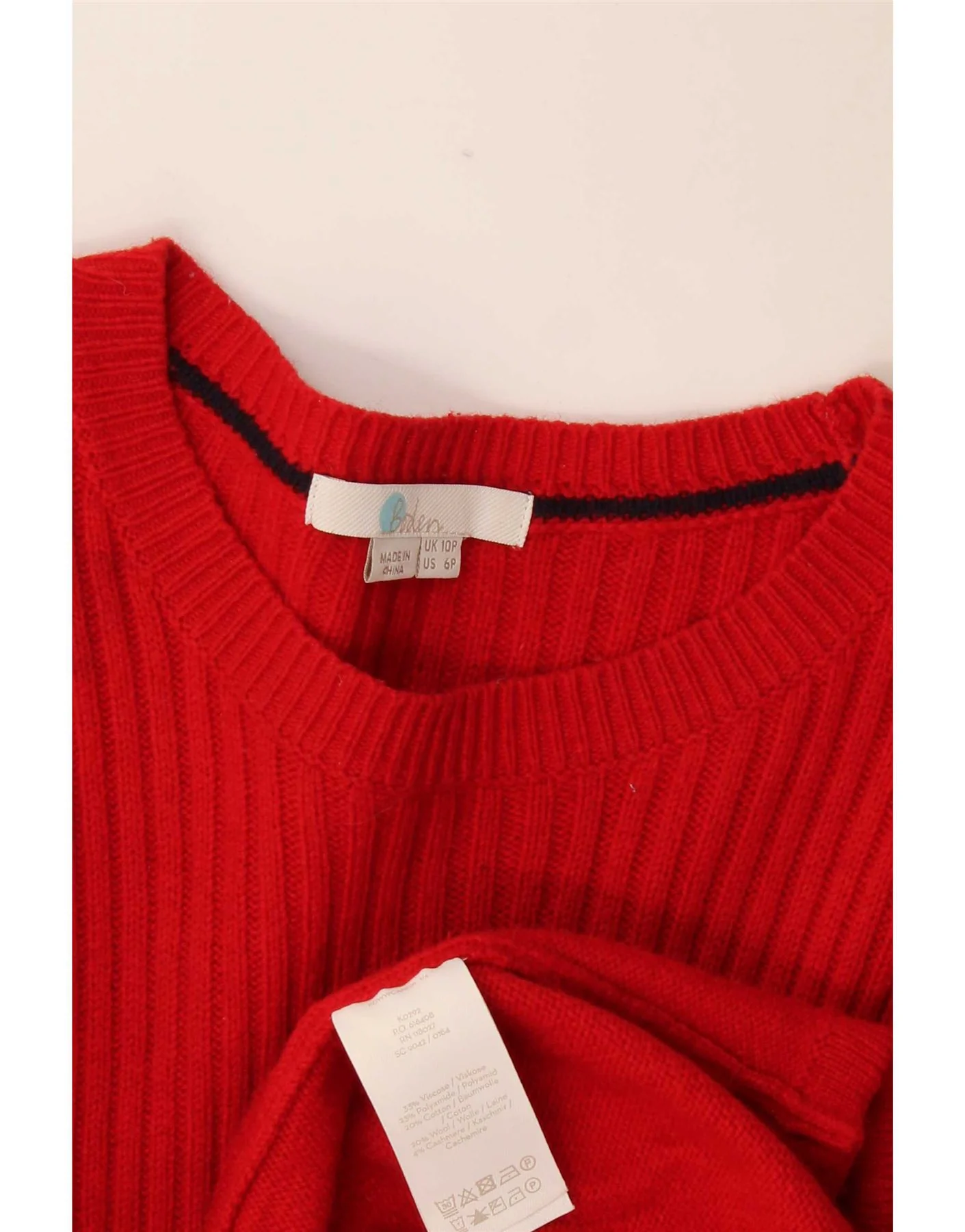 Boden Womens Long Sleeve Jumper Dress UK 10 Small Red Viscose - Image 3