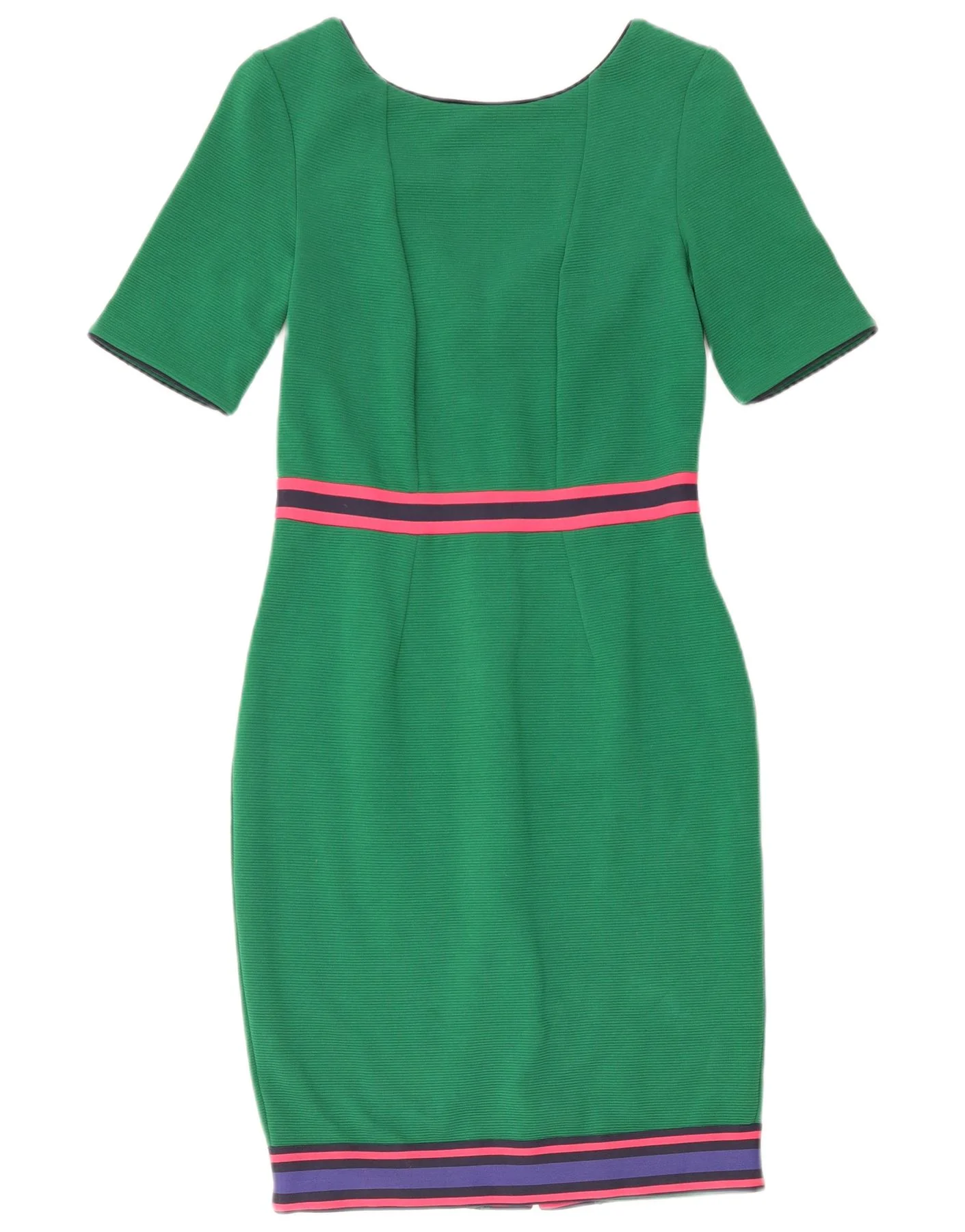 Boden Womens Sheath Dress UK 8 Small Green Colourblock Cotton