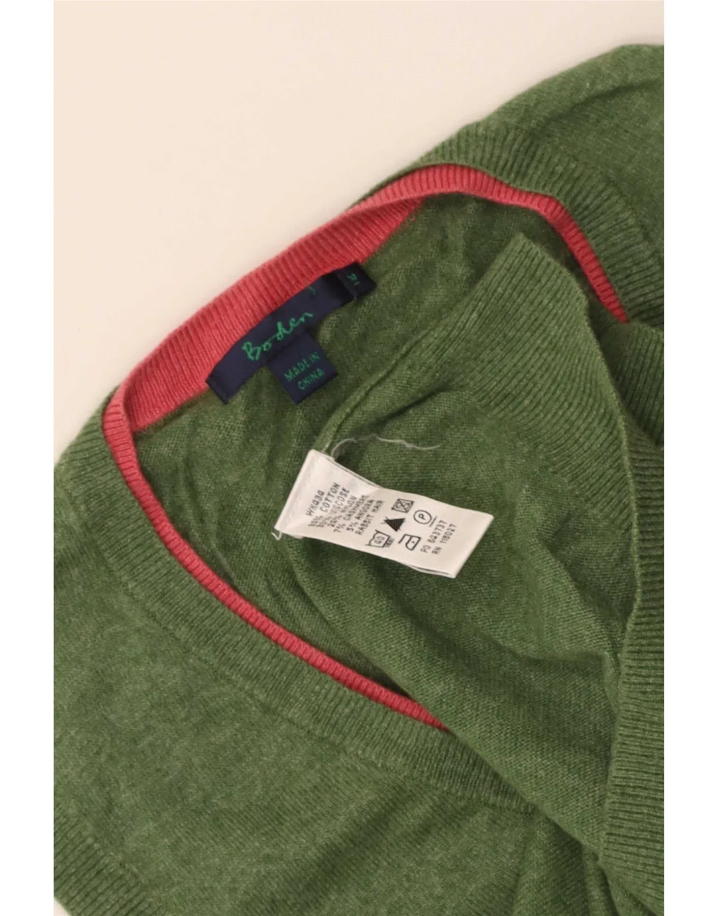 Boden Womens Vest Tank Top UK 12 Medium Green Cotton - Image 3