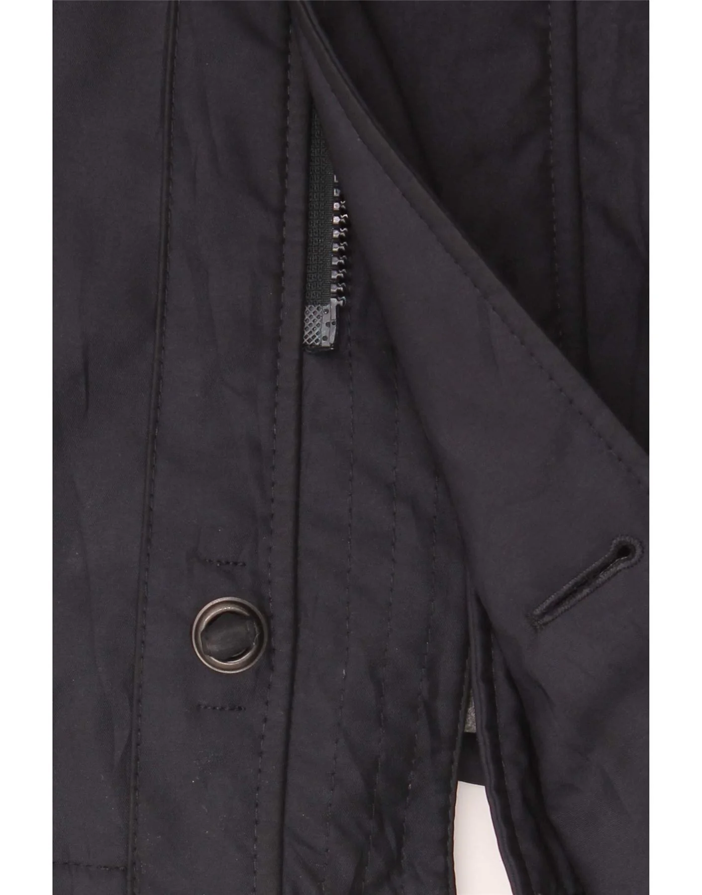 Bond Street Mens Windbreaker Coat IT 52 XL Navy Blue Polyester - Image 4