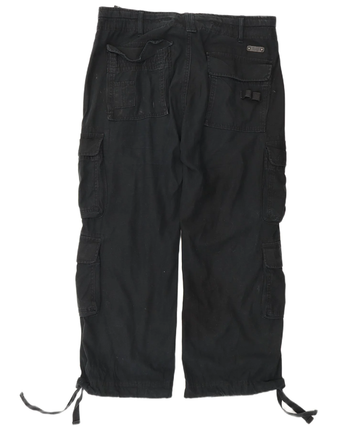 Brandit Mens Straight Regular Cargo Shorts XL W38 L28 Black Cotton - Image 2