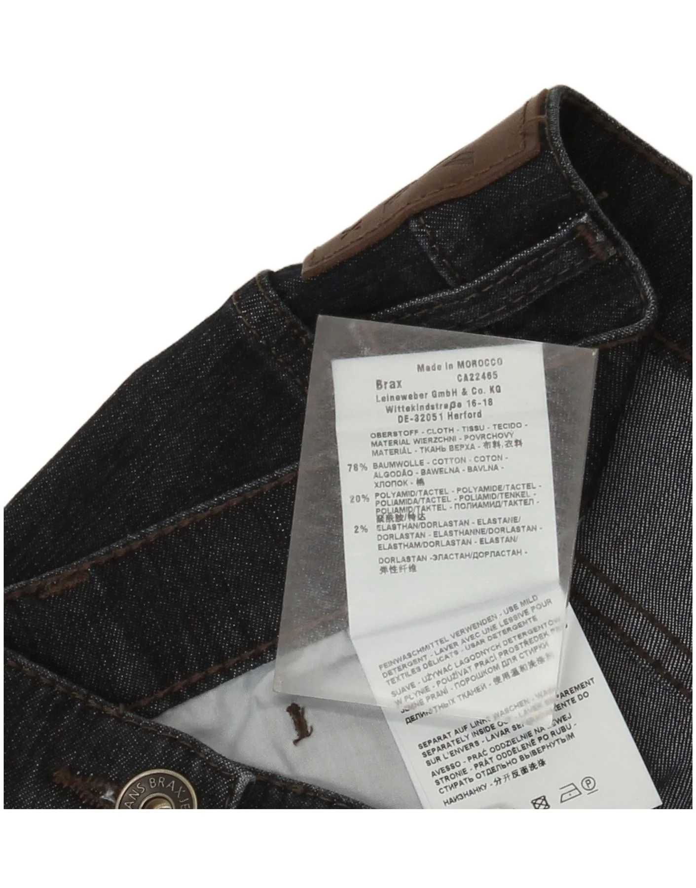 Brax Womens Super Slim Jeans UK 16 Large W36 L32 Navy Blue Cotton - Image 3