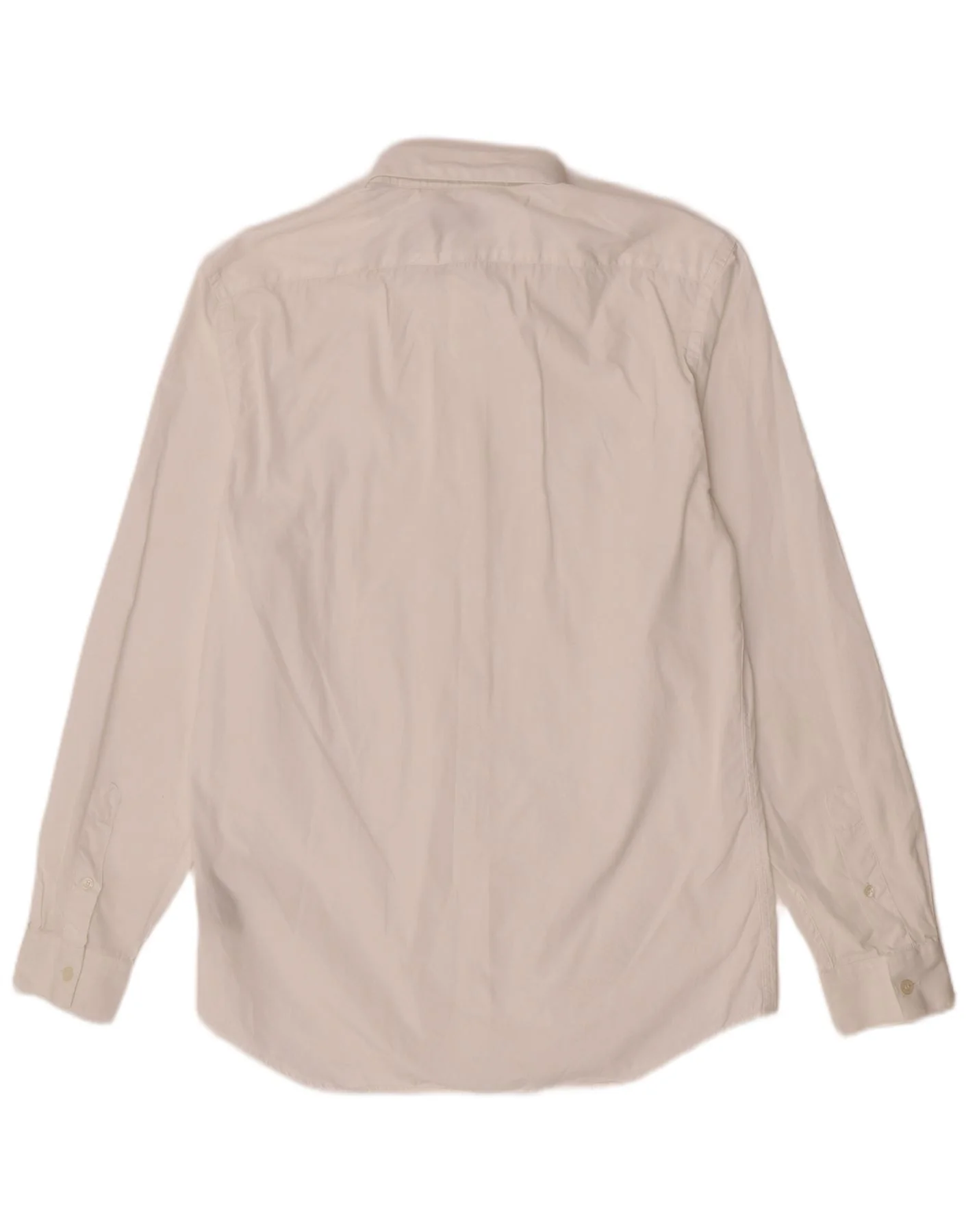 Burberry Mens Tailored Fit Shirt Size 15 1/2 39 Medium White Cotton Classic - Image 2