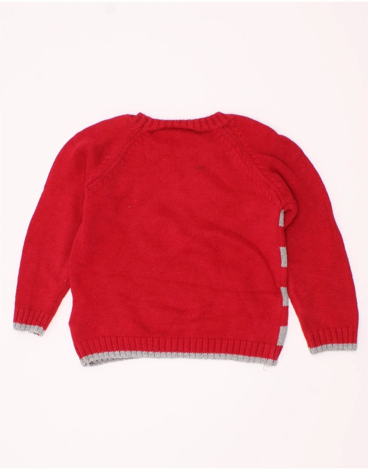 Calvin Klein Jeans Baby Boys Crew Neck Jumper Sweater 9-12 Months Red - Image 2