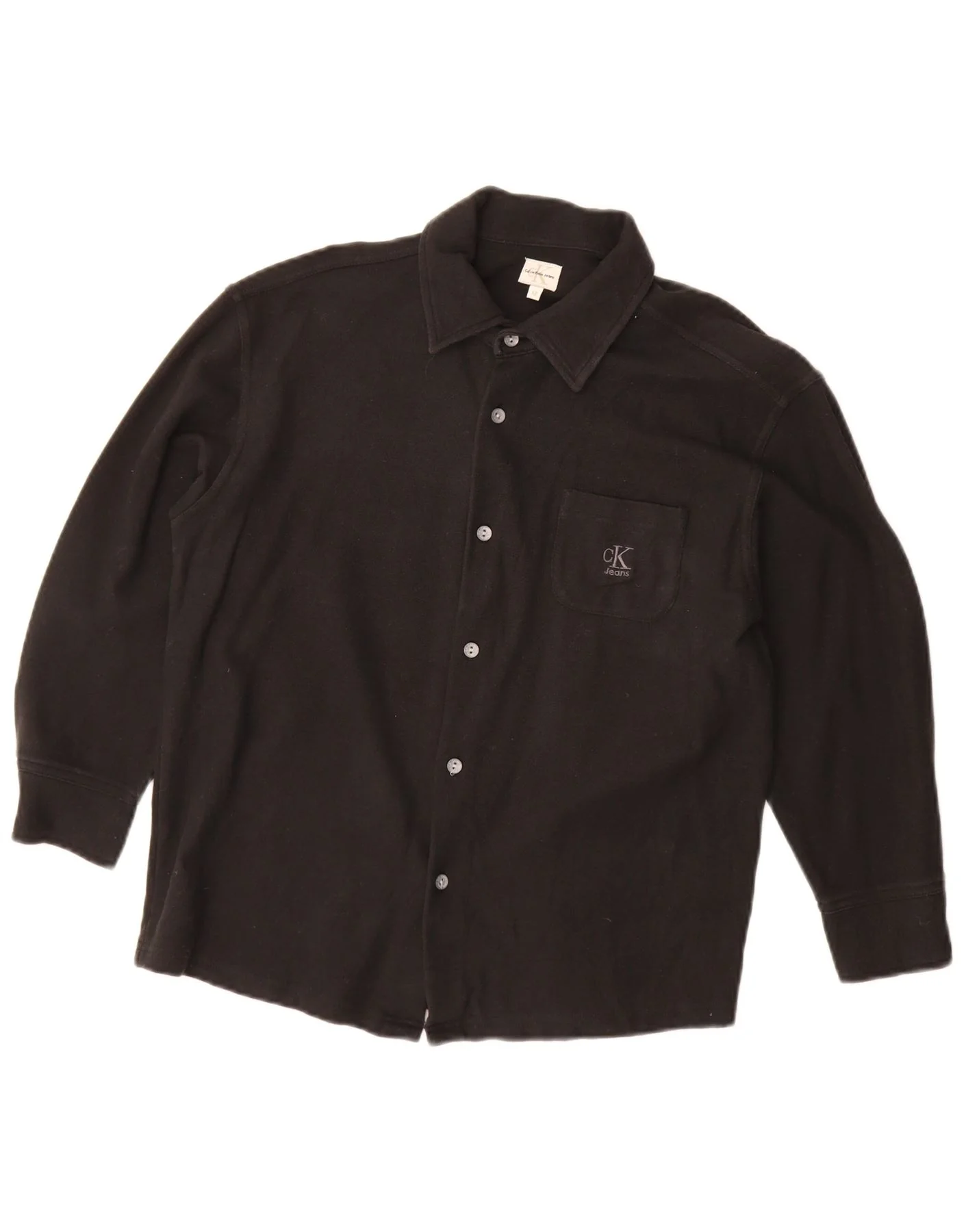 Calvin Klein Jeans Boys Shirt 11-12 Years Black Cotton