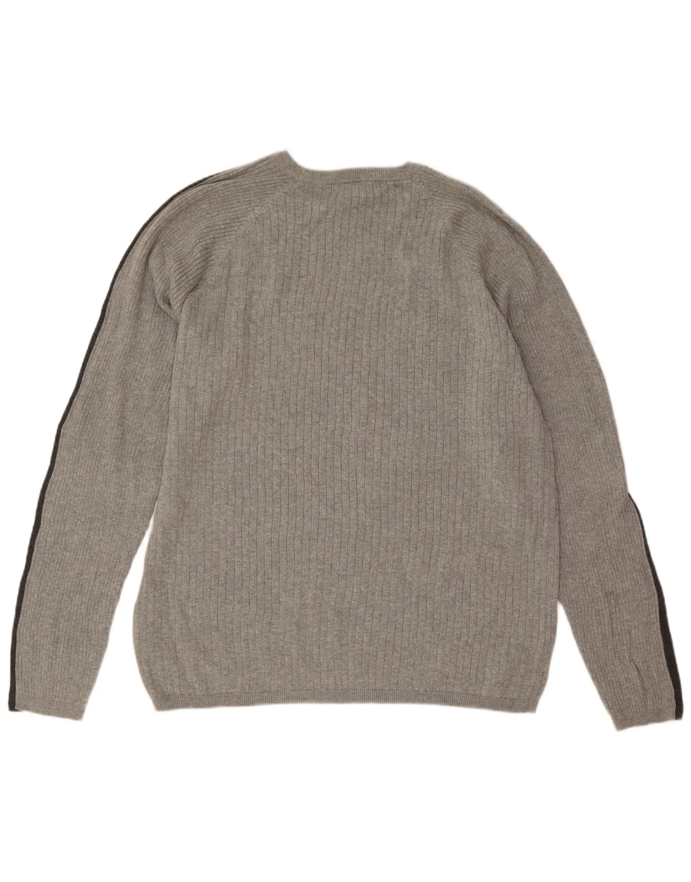 Calvin Klein Jeans Mens Crew Neck Jumper Sweater 2XL Grey Colourblock - Image 2